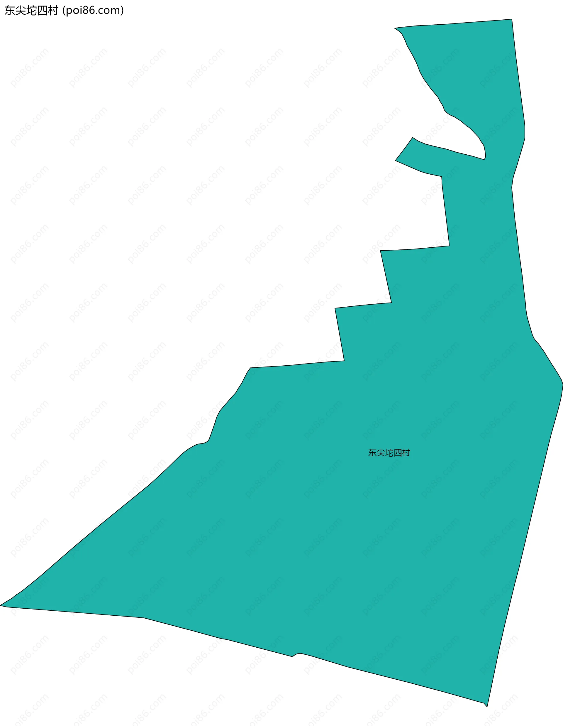 东尖坨四村边界地图