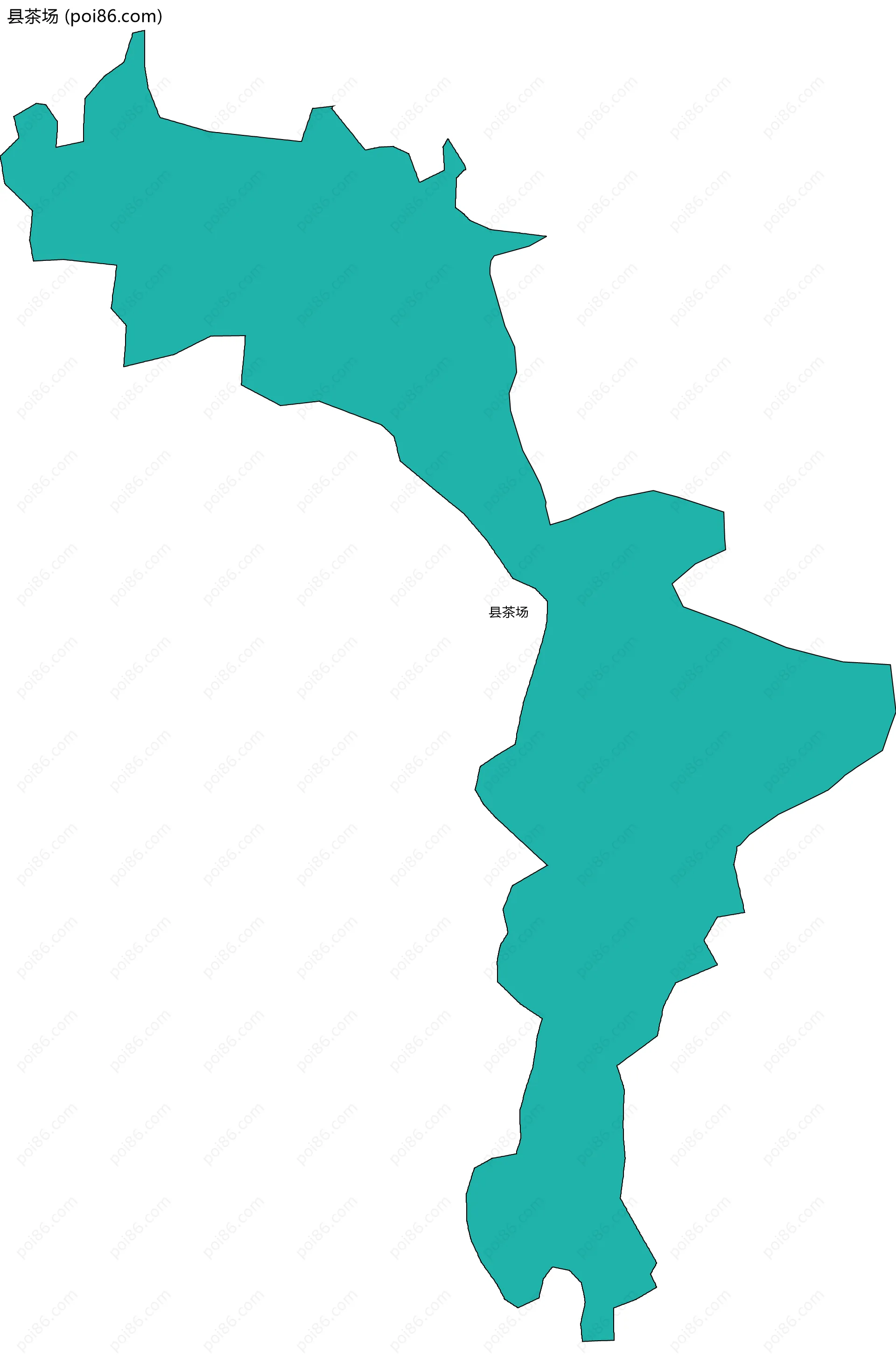 县茶场边界地图