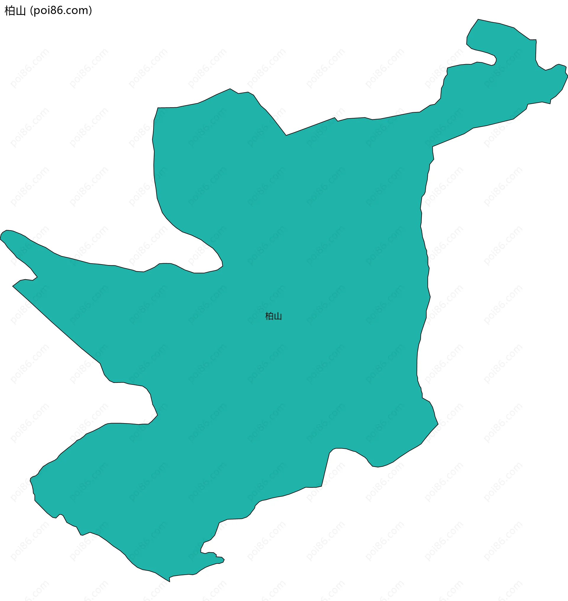 柏山边界地图