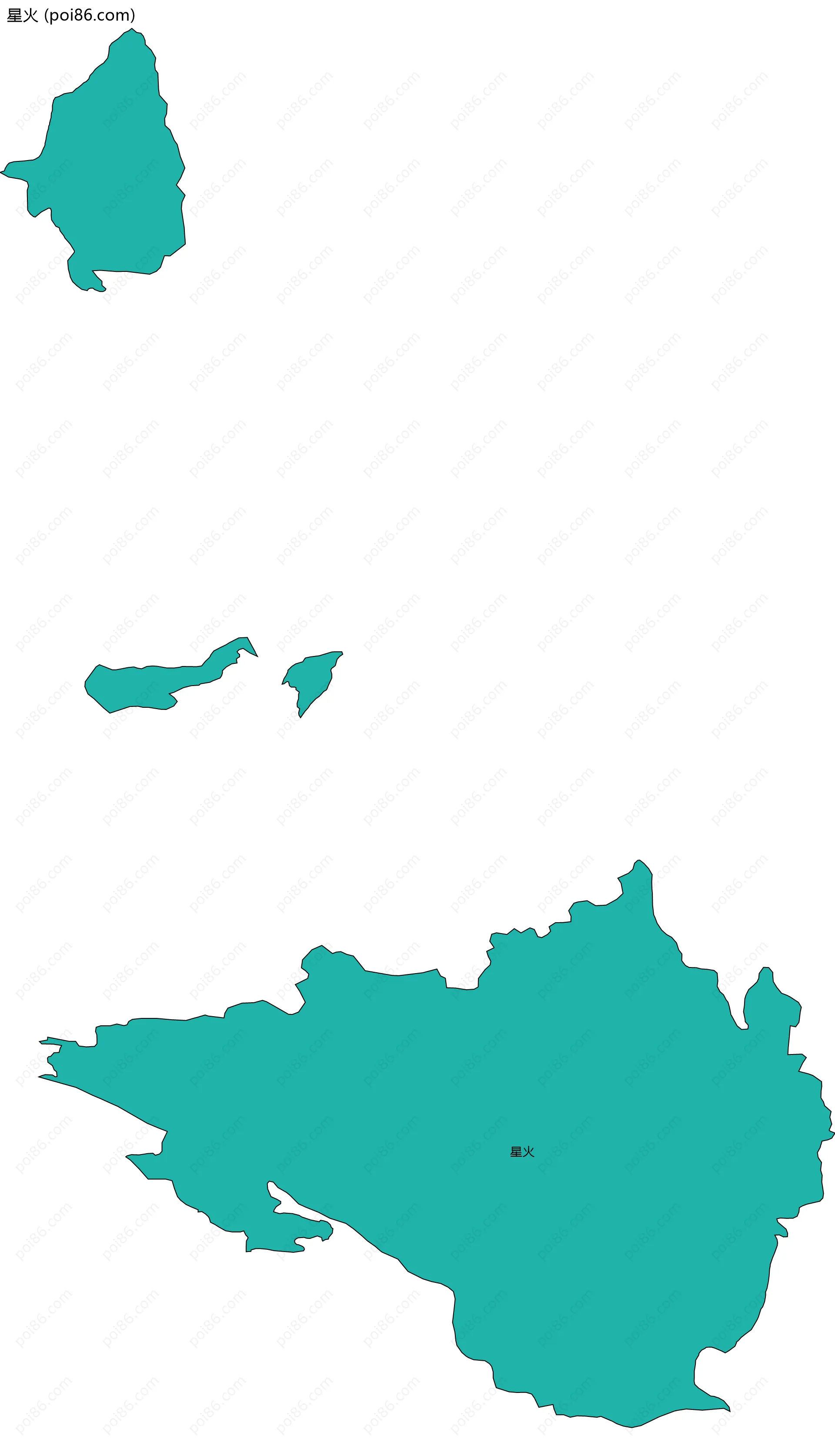 星火边界地图