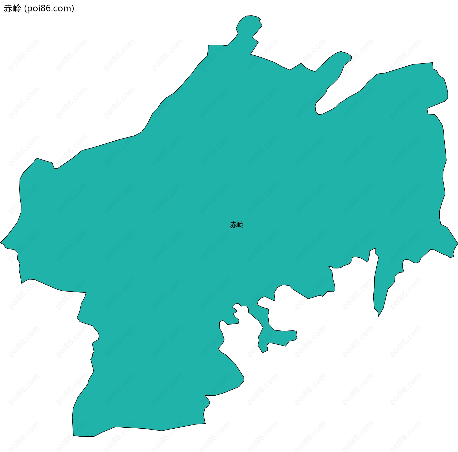 赤岭边界地图