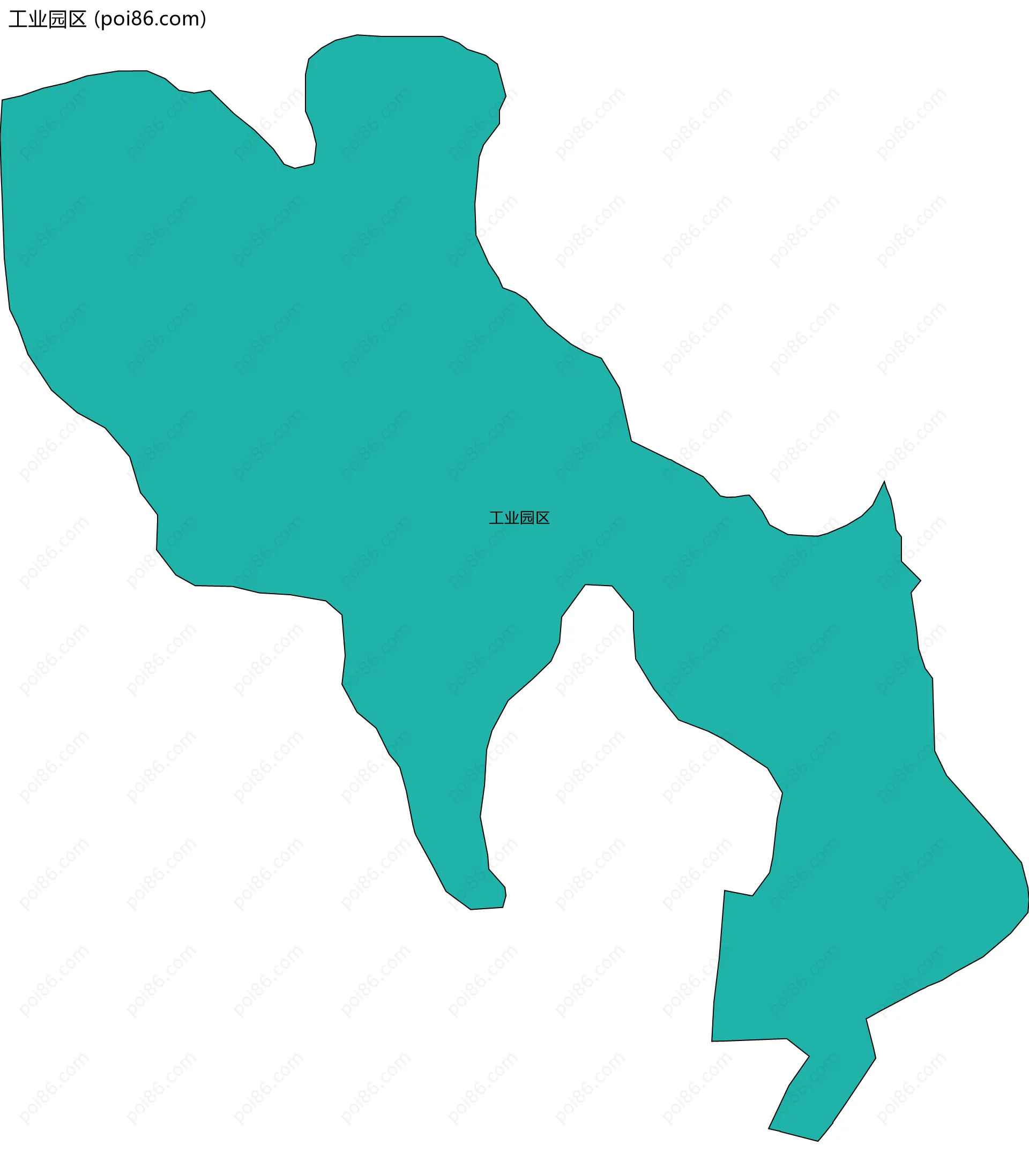 工业园区边界地图