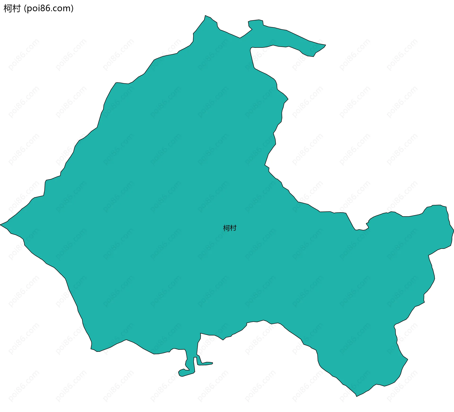 柯村边界地图