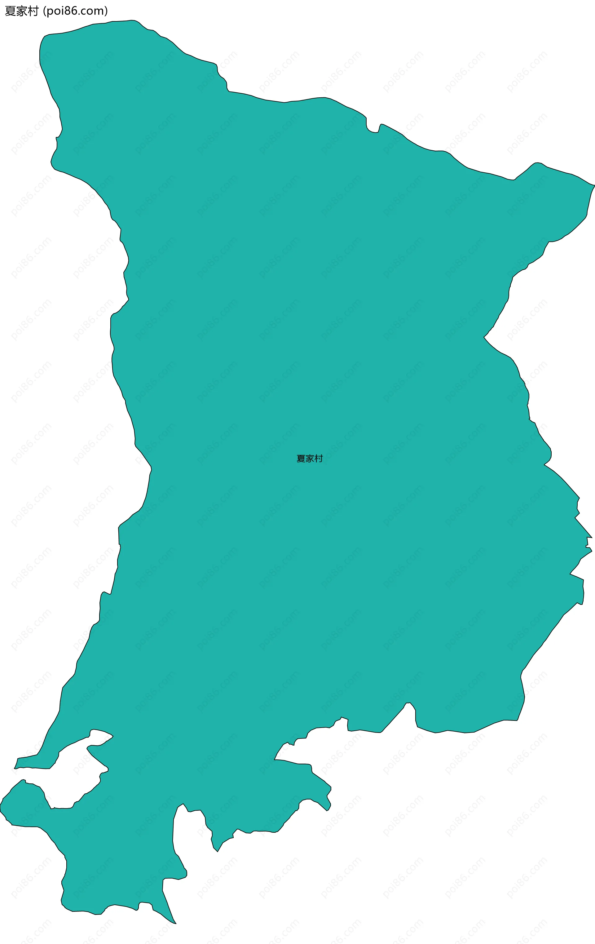 夏家村边界地图