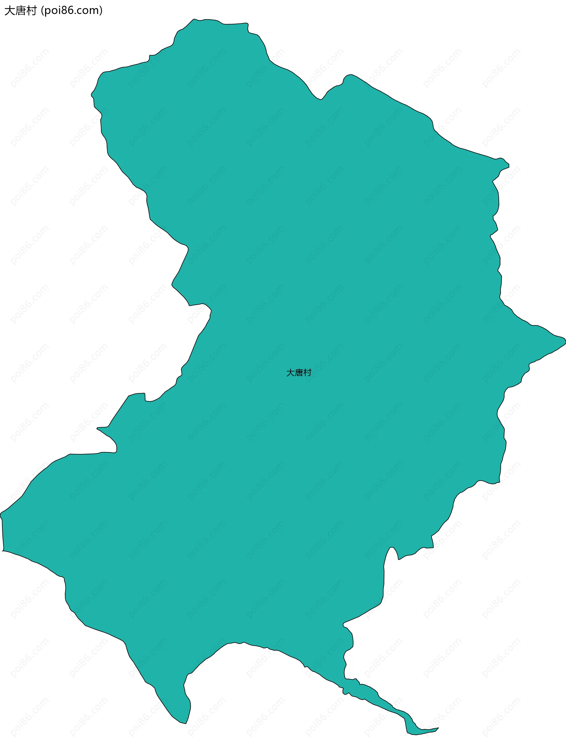 大唐村边界地图