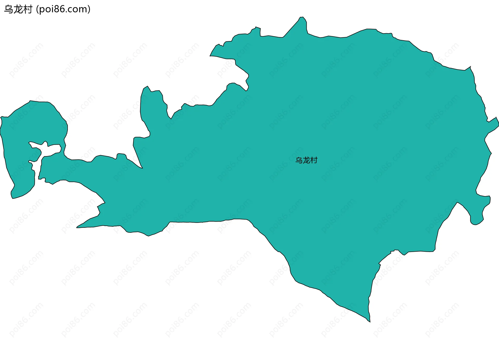 乌龙村边界地图