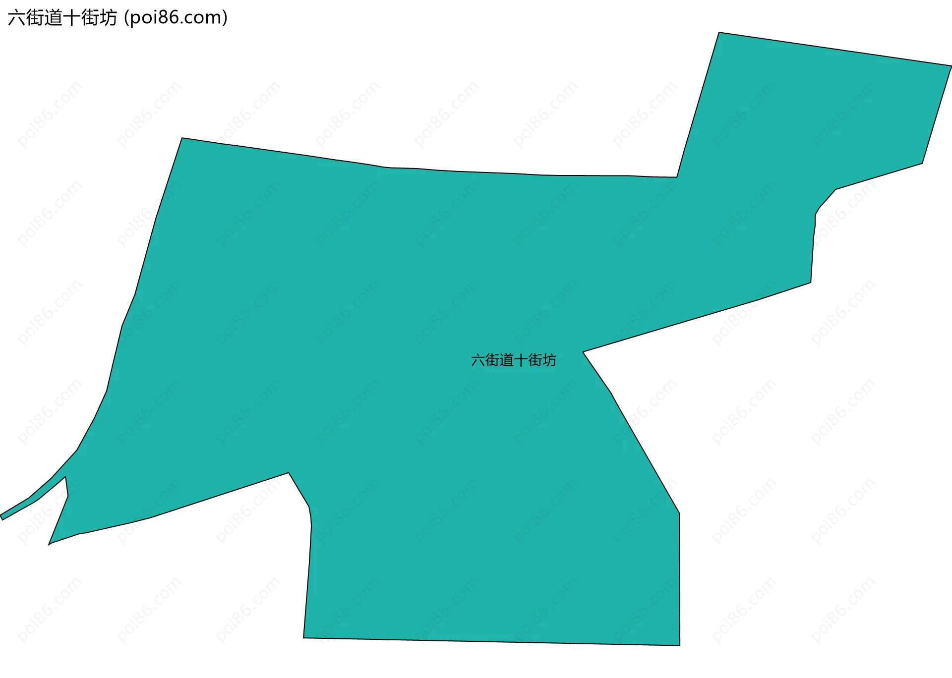 六街道十街坊边界地图