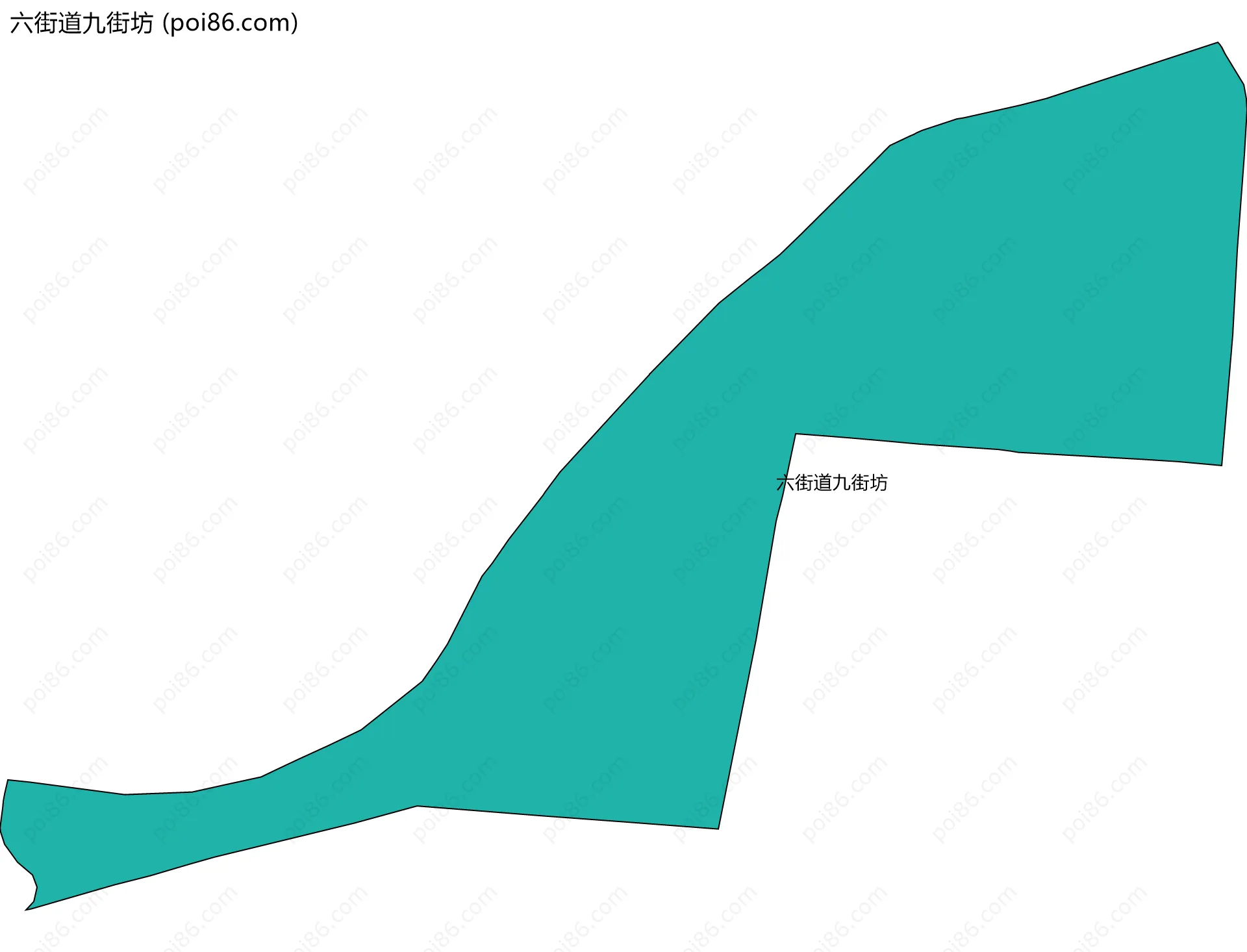 六街道九街坊边界地图