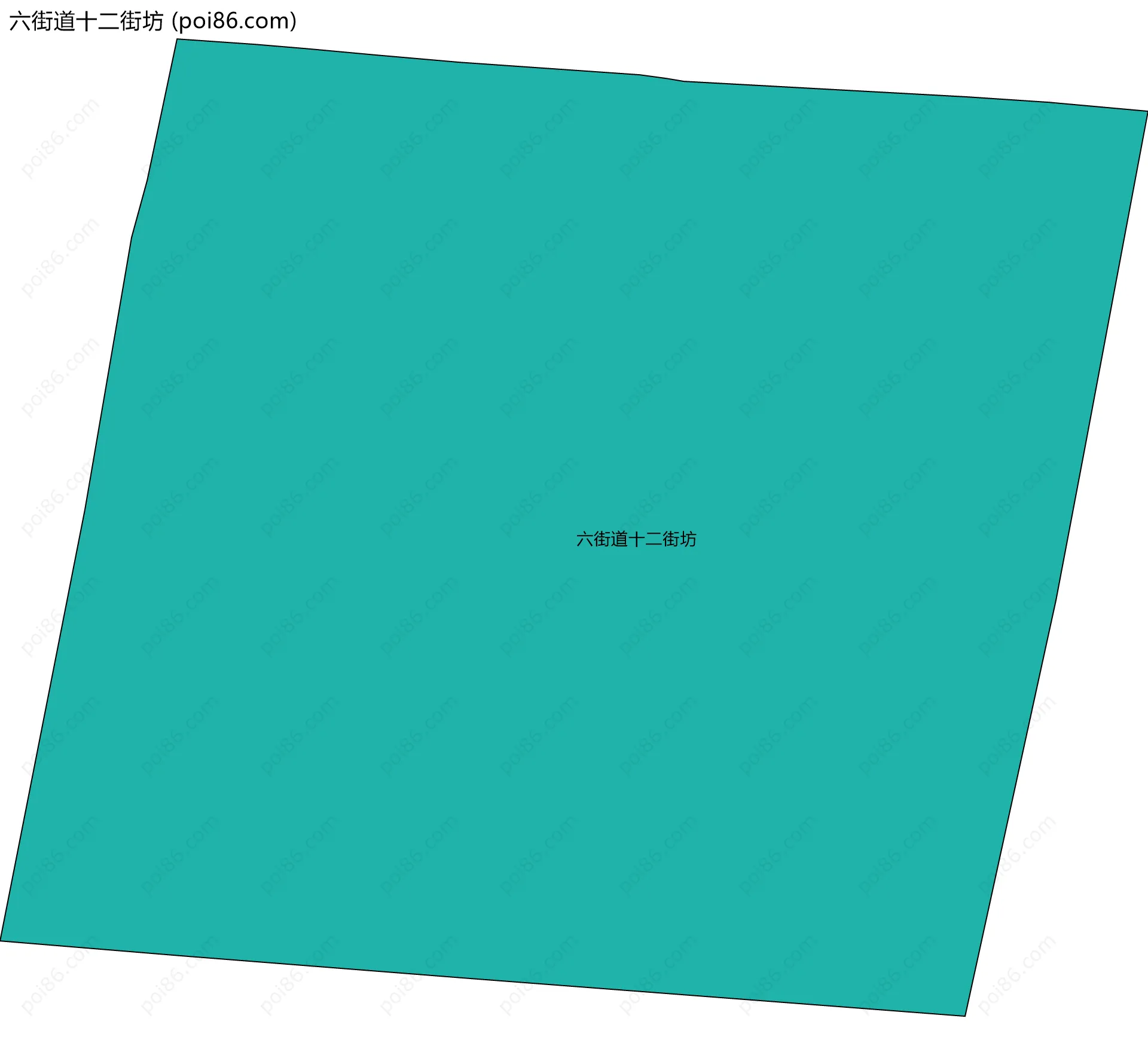 六街道十二街坊边界地图
