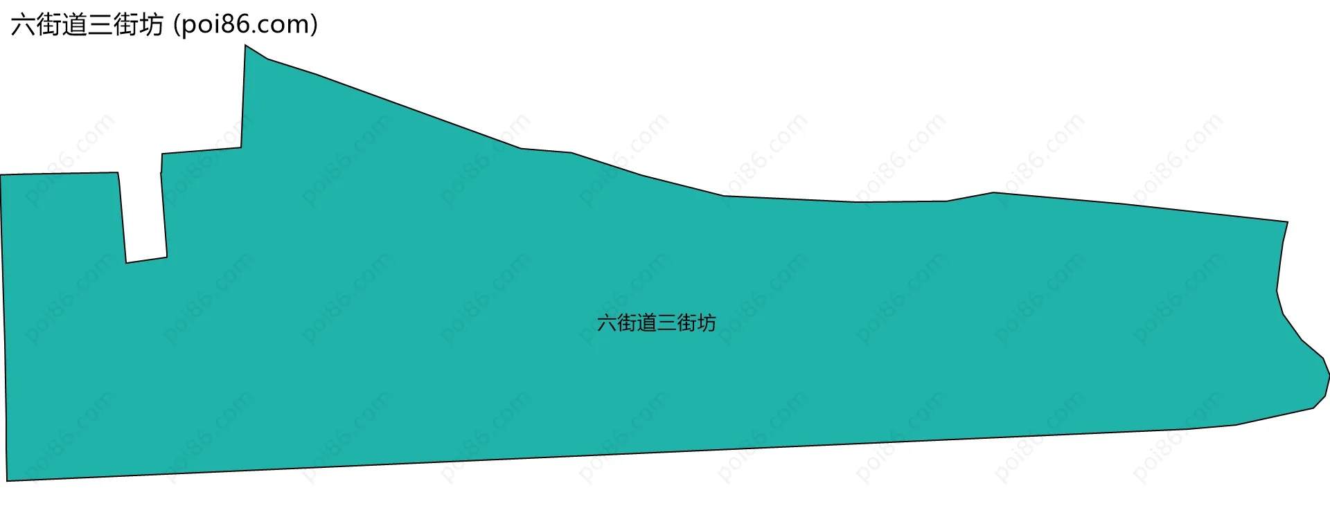 六街道三街坊边界地图