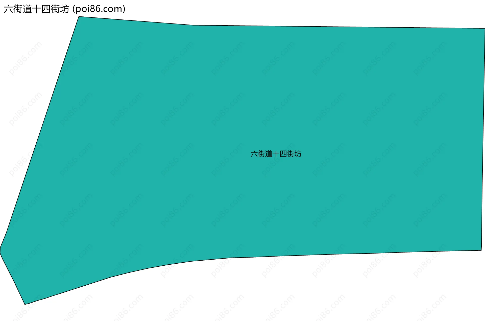 六街道十四街坊边界地图