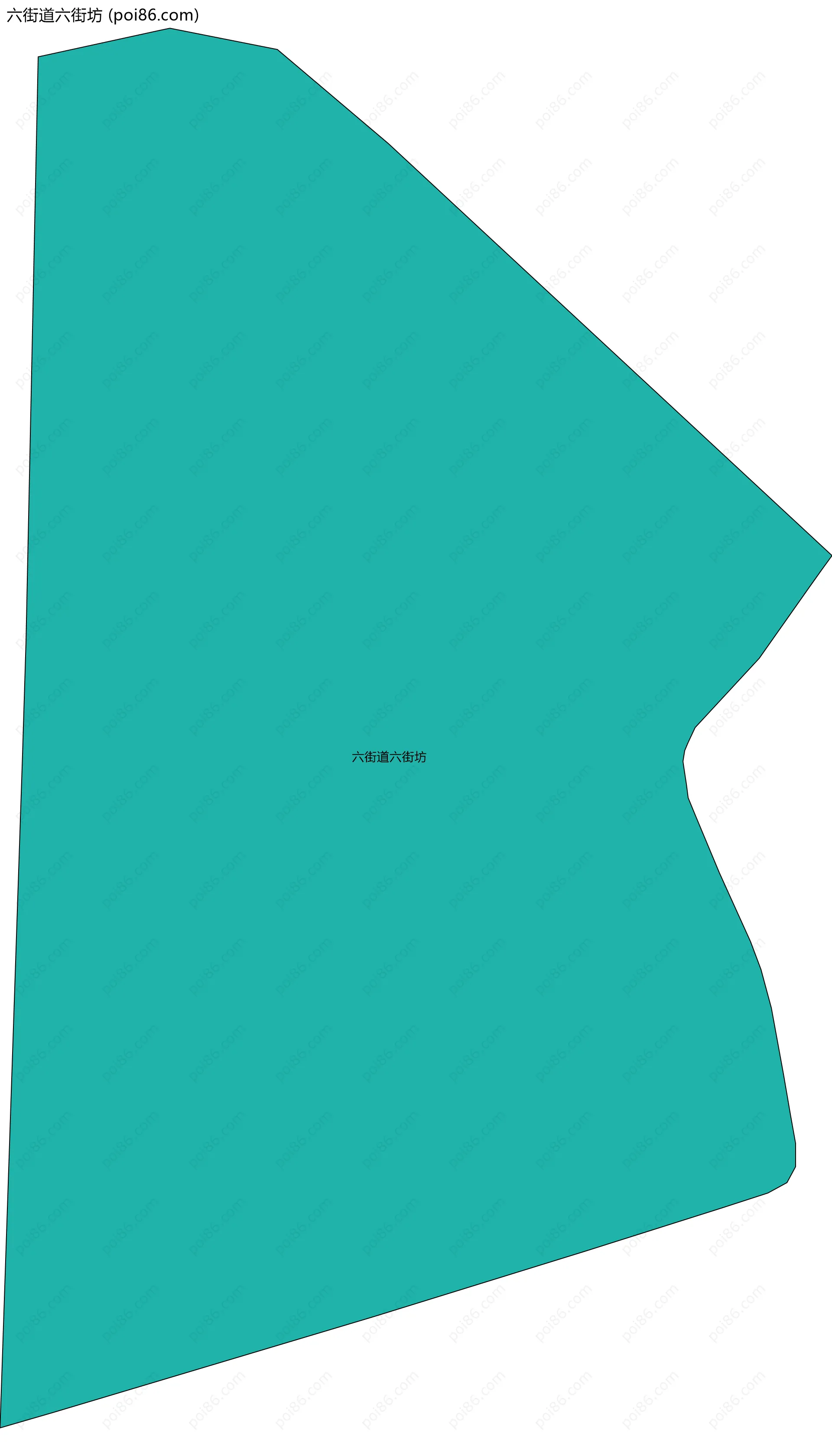 六街道六街坊边界地图