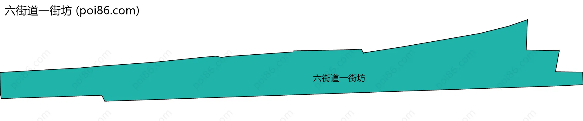 六街道一街坊边界地图
