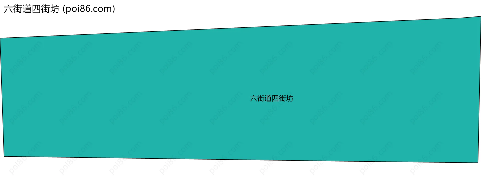 六街道四街坊边界地图