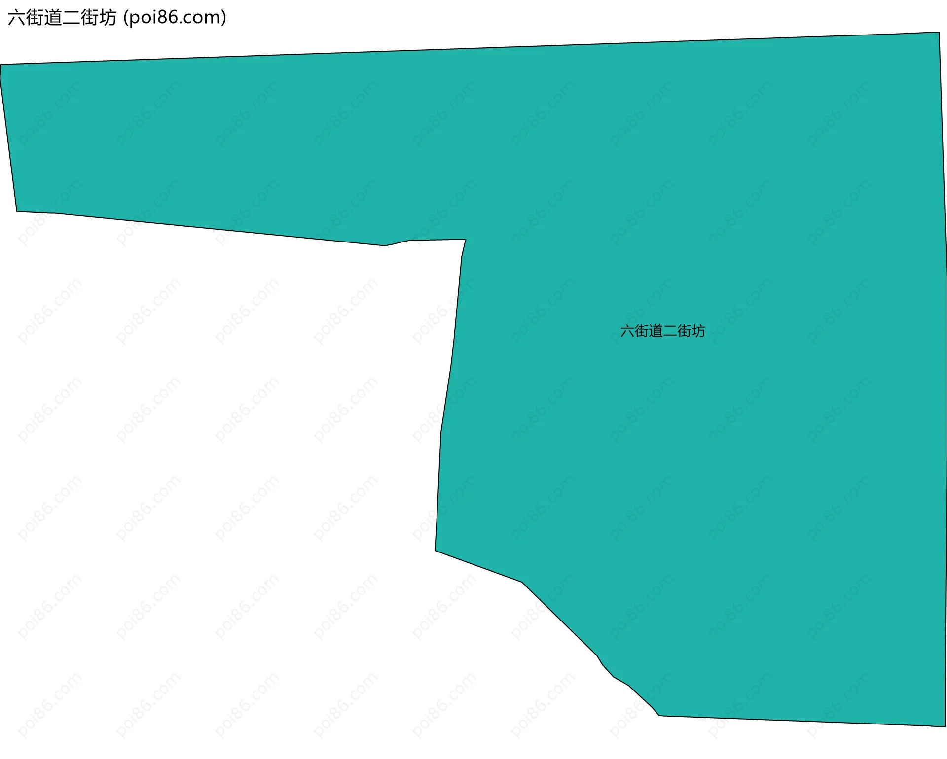 六街道二街坊边界地图