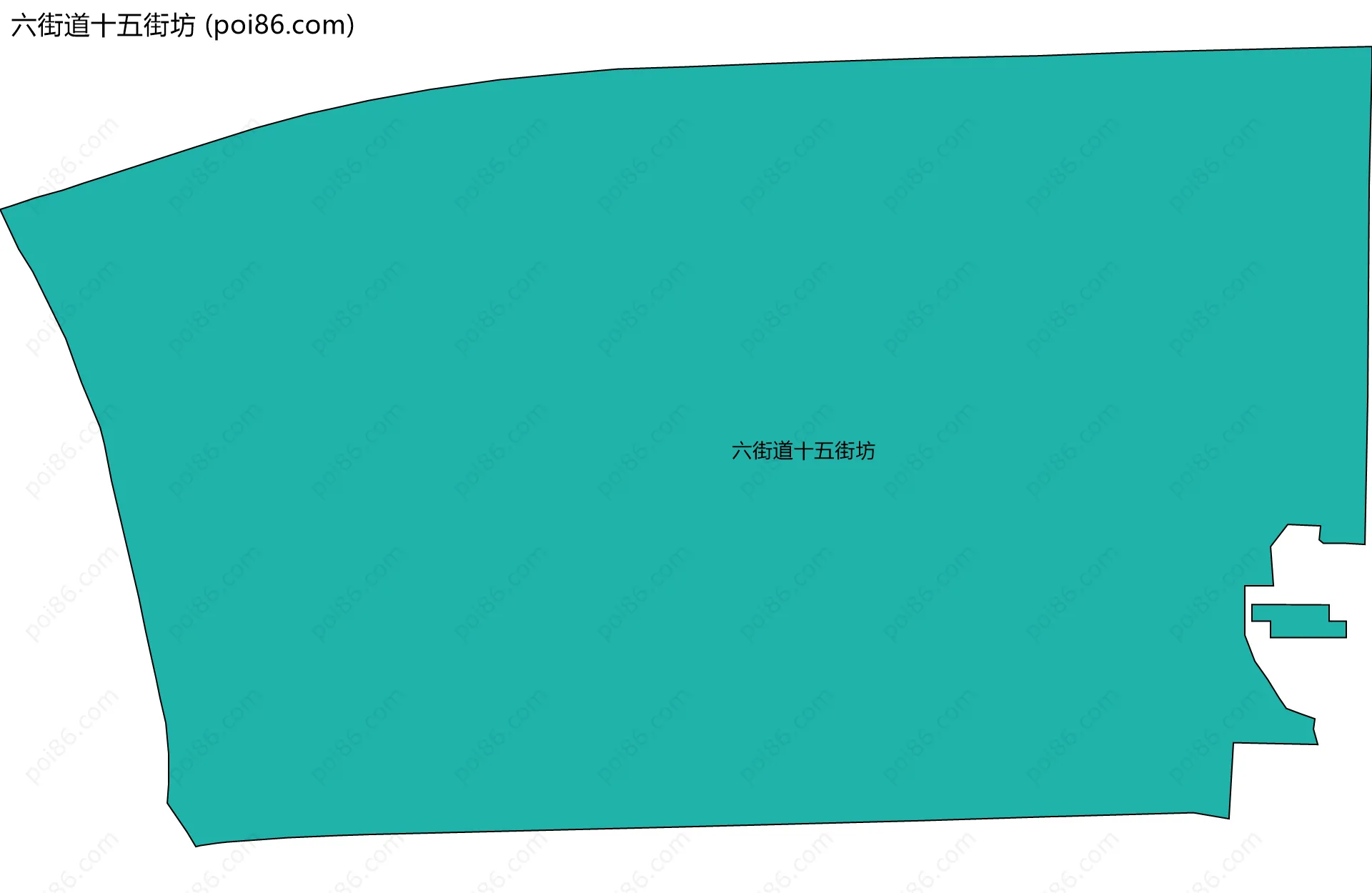 六街道十五街坊边界地图