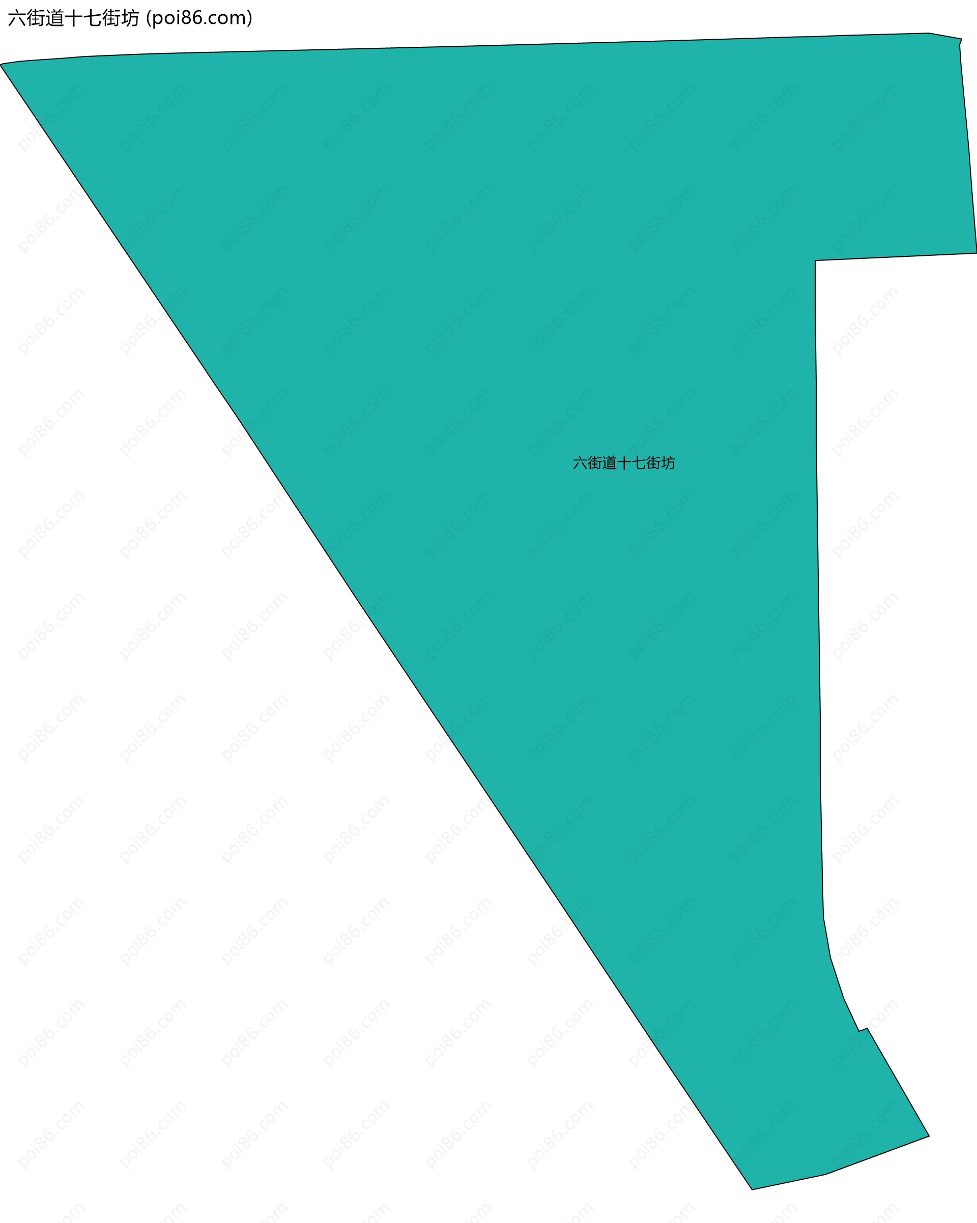 六街道十七街坊边界地图