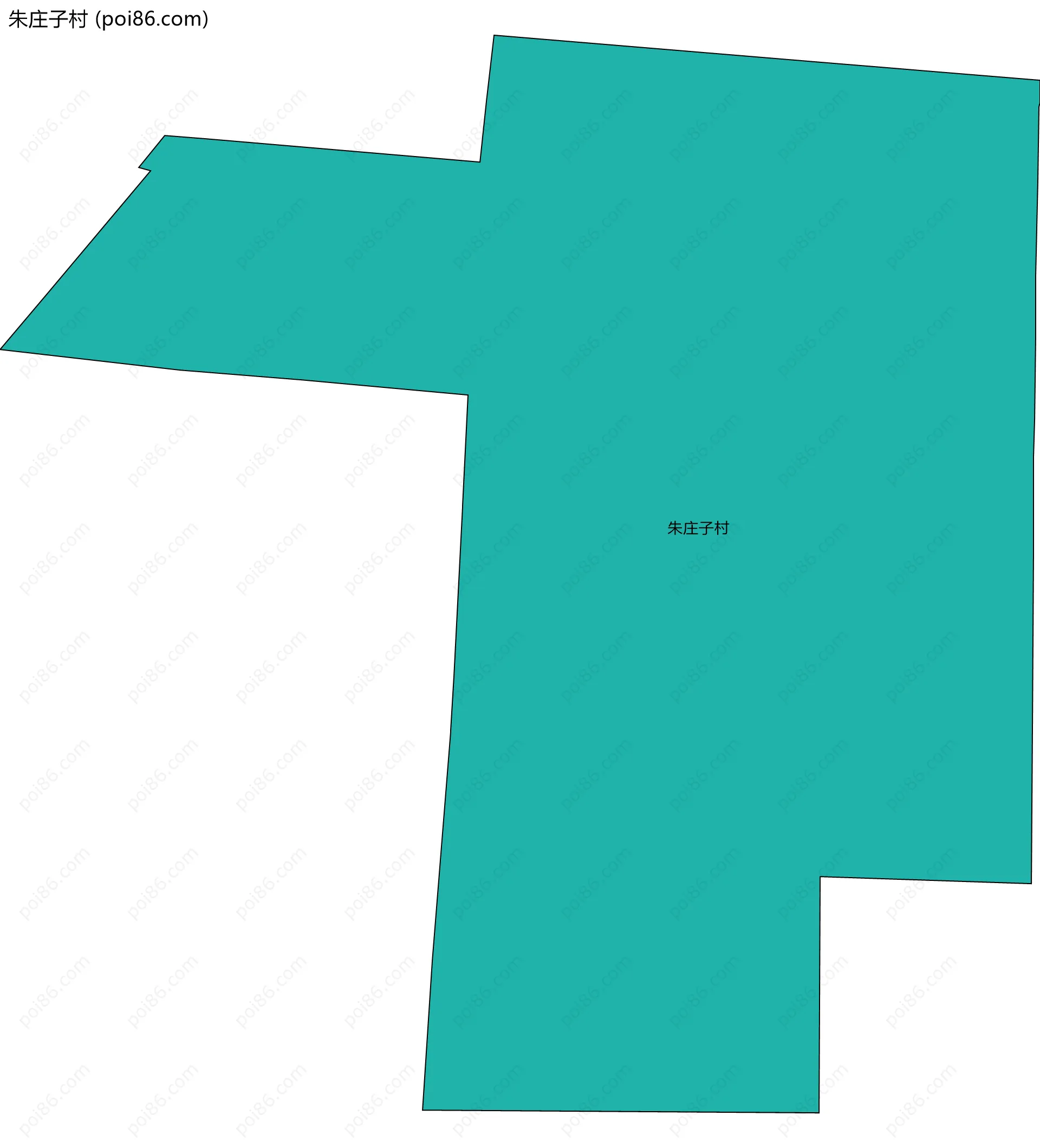 朱庄子村边界地图