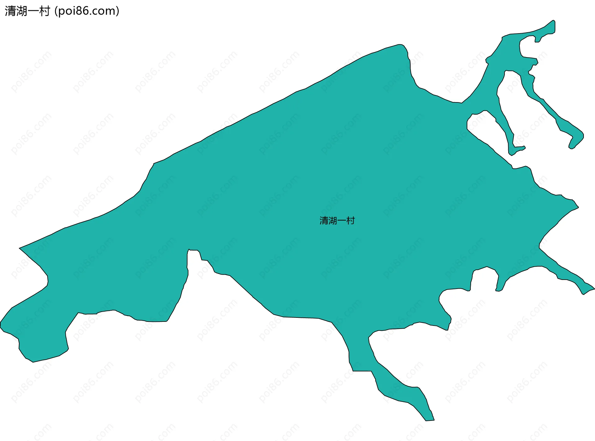 清湖一村边界地图