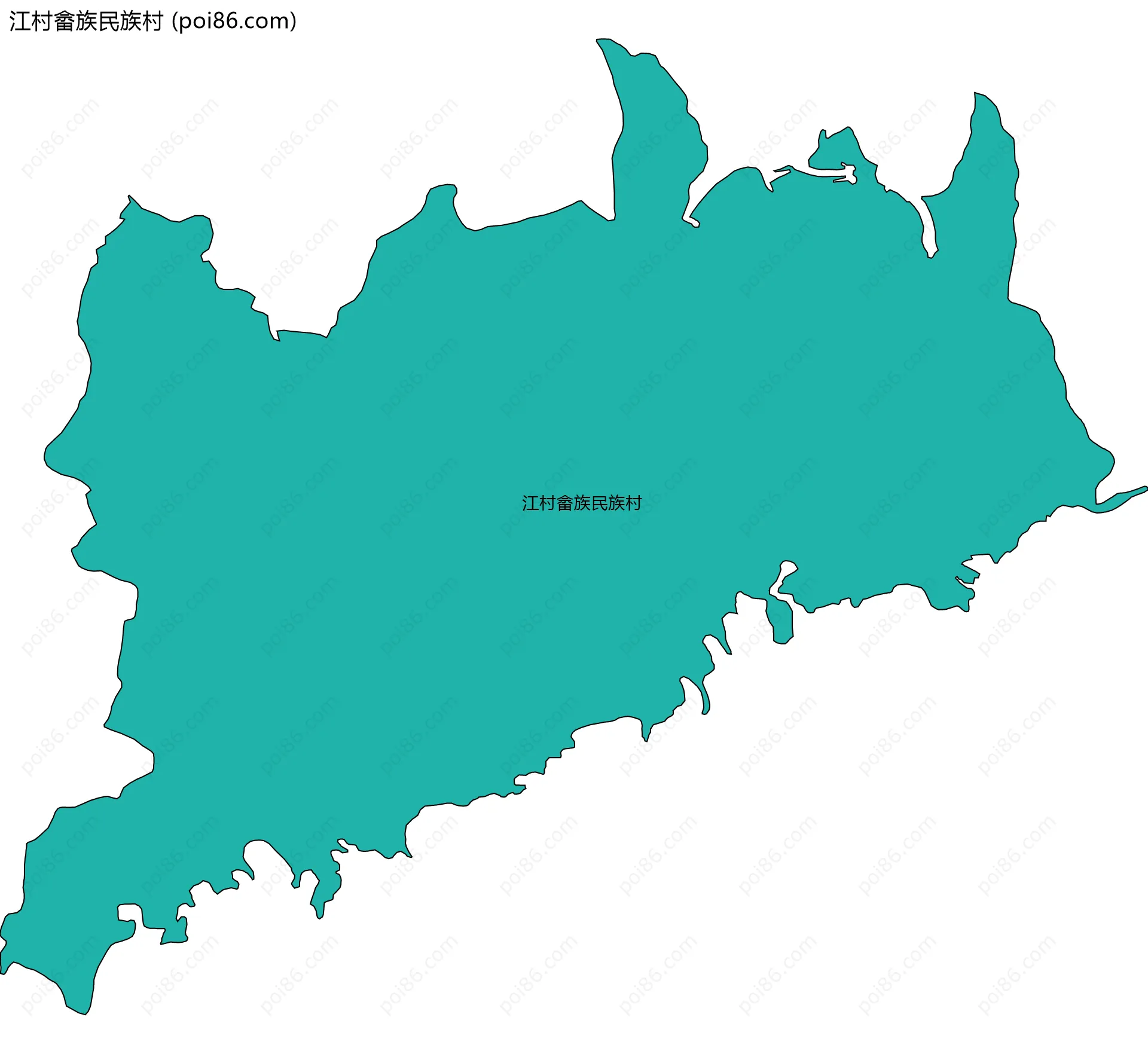 江村畲族民族村边界地图