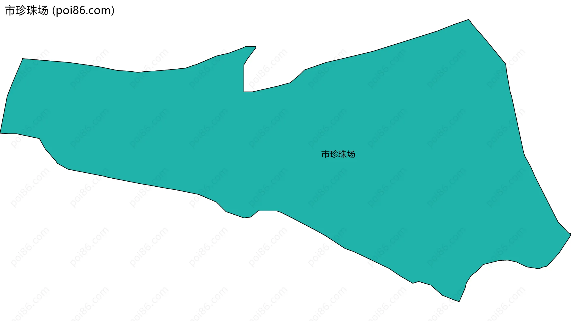 市珍珠场边界地图