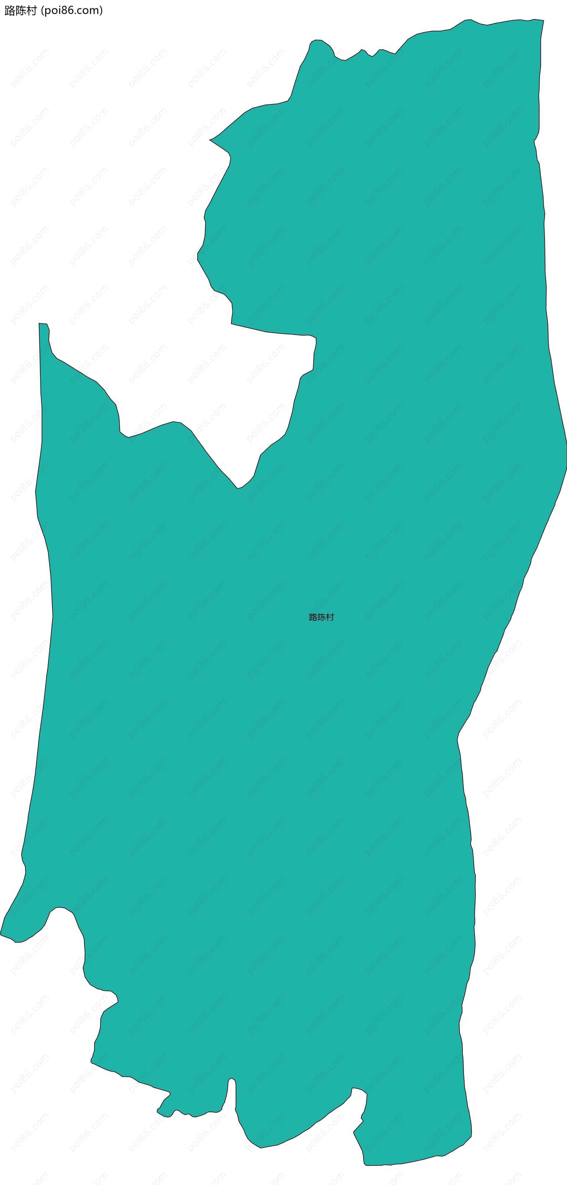 路陈村边界地图