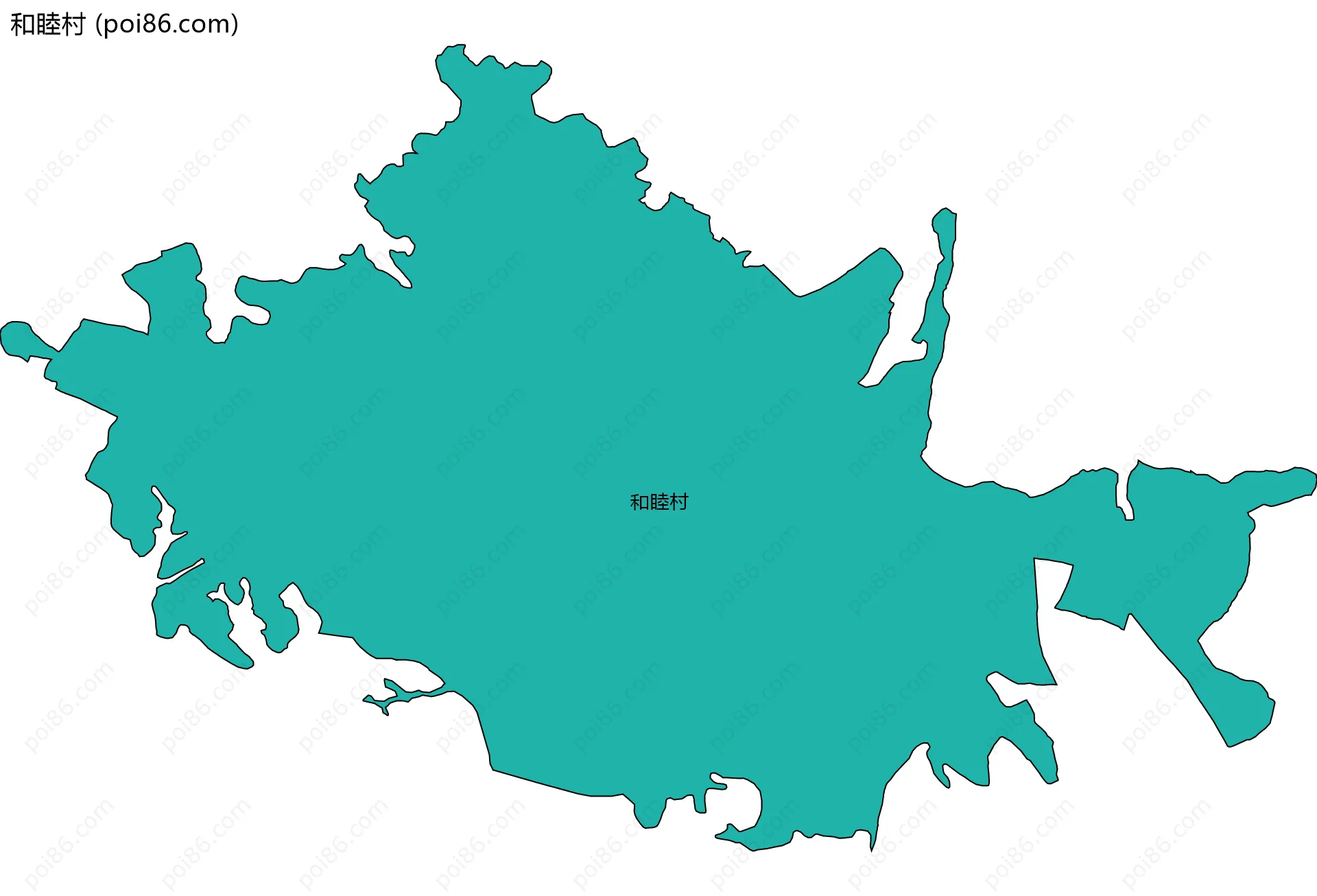 和睦村边界地图