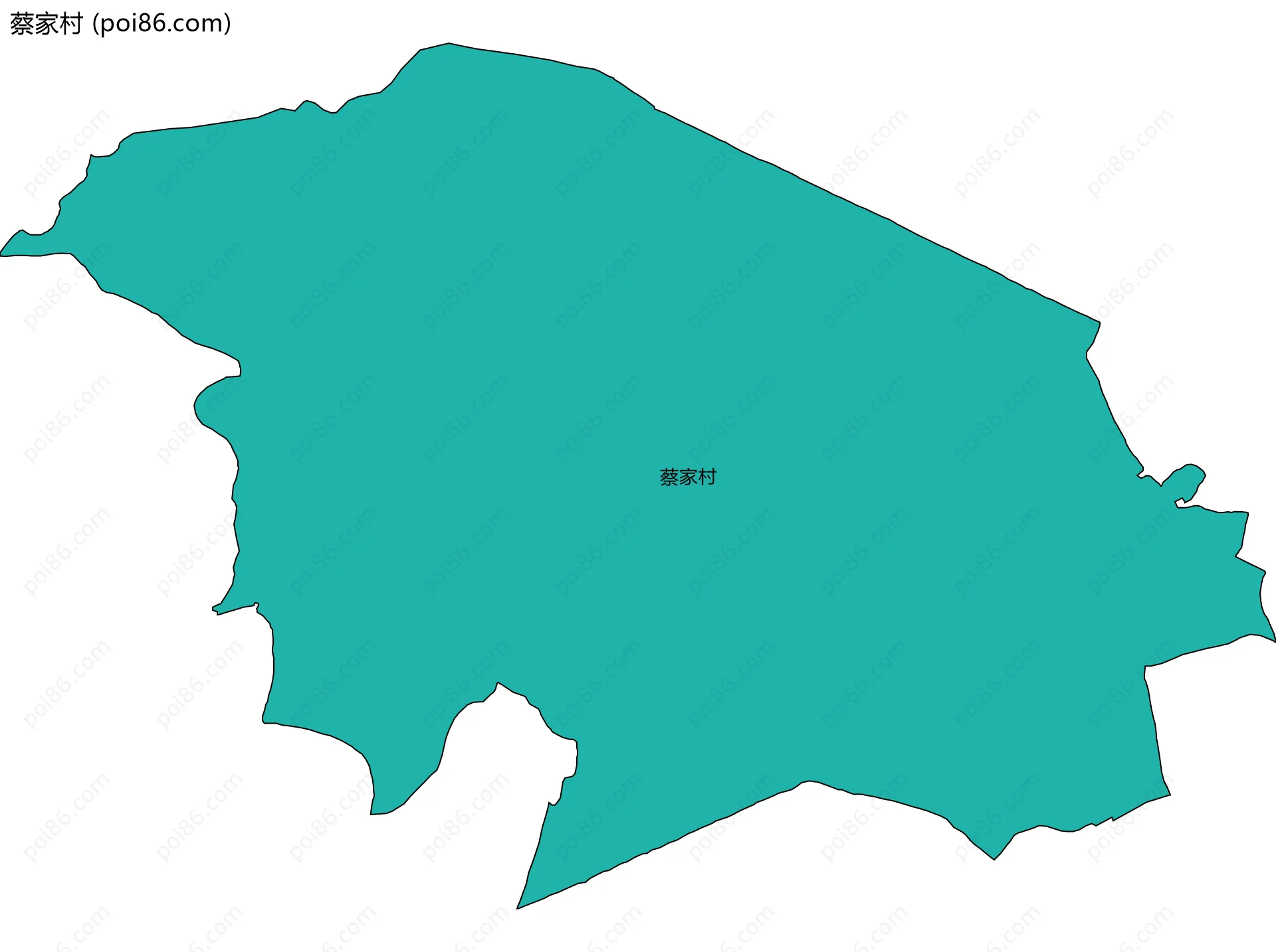 蔡家村边界地图