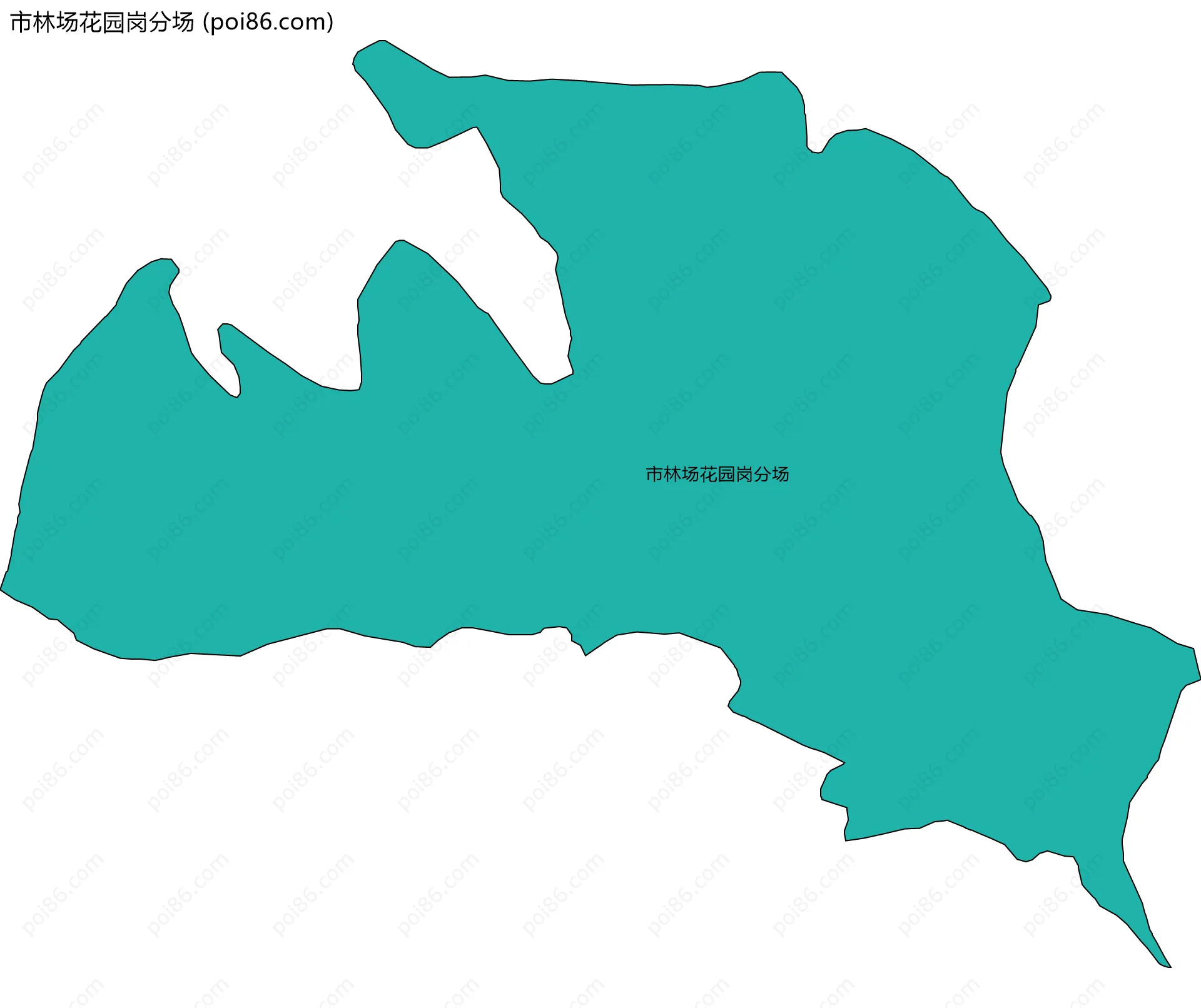 市林场花园岗分场边界地图