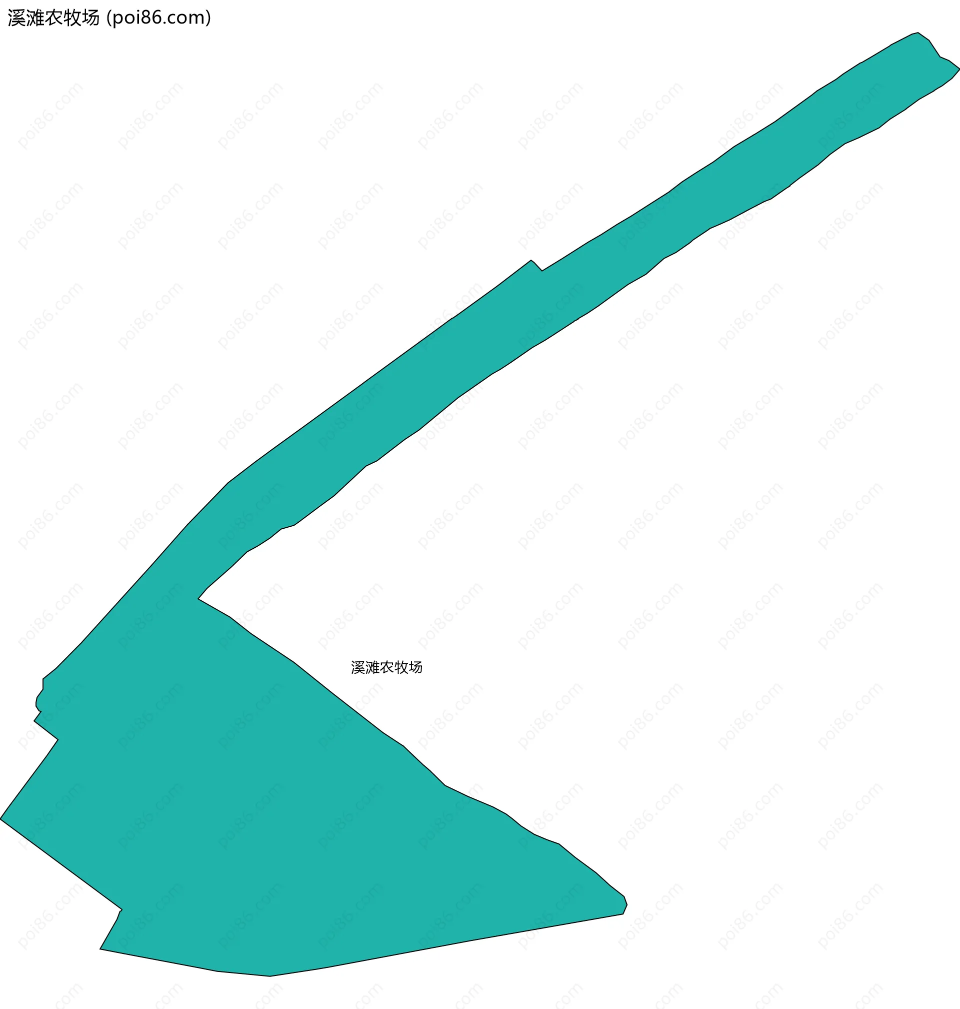 溪滩农牧场边界地图