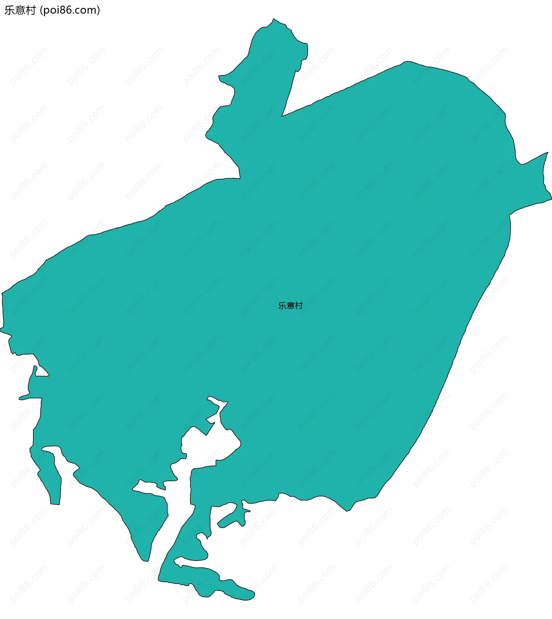 乐意村边界地图