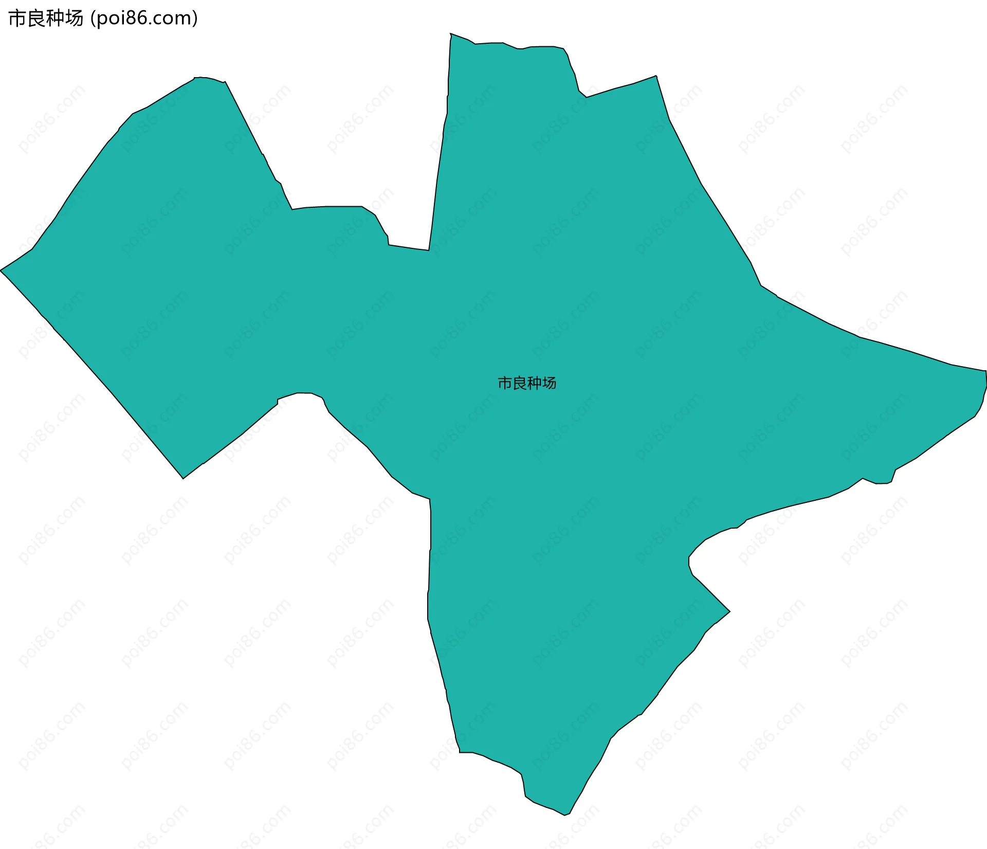 市良种场边界地图