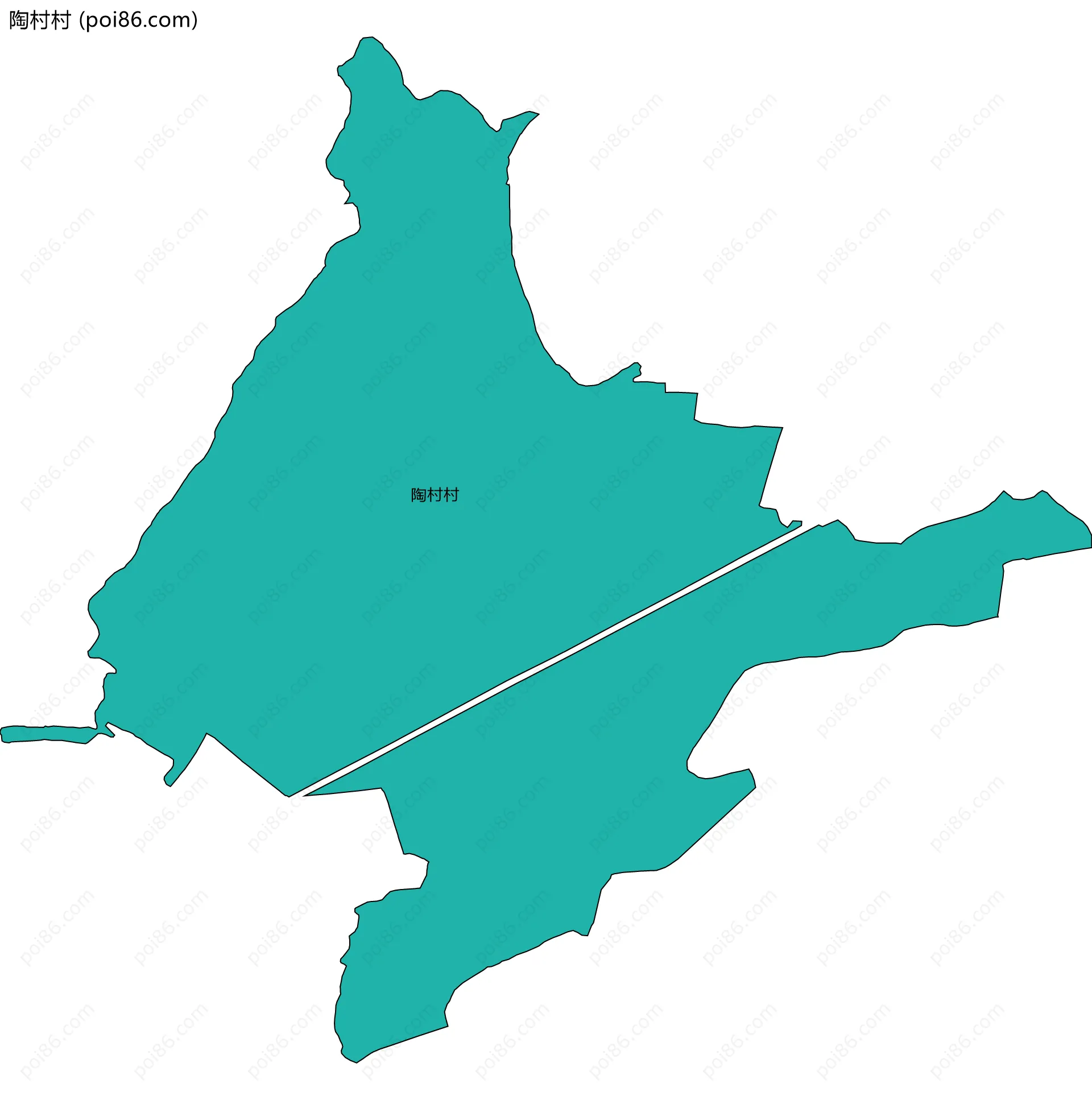 陶村村边界地图