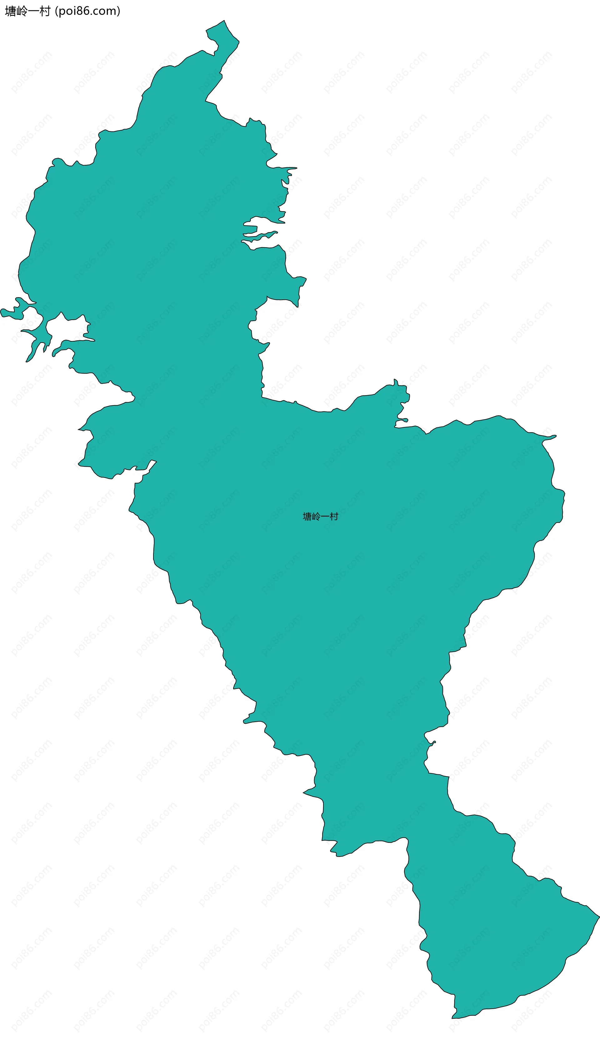 塘岭一村边界地图