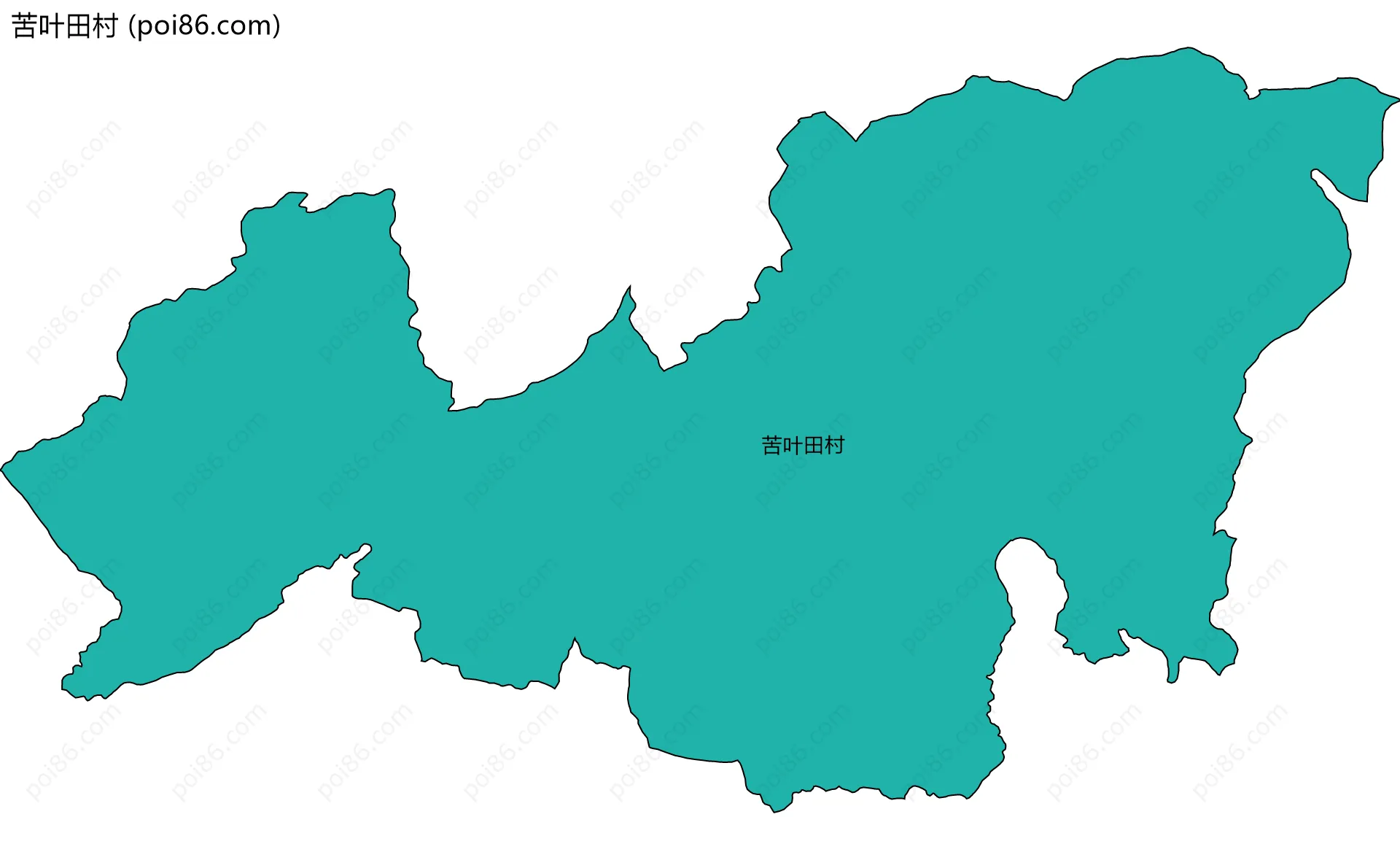 苦叶田村边界地图