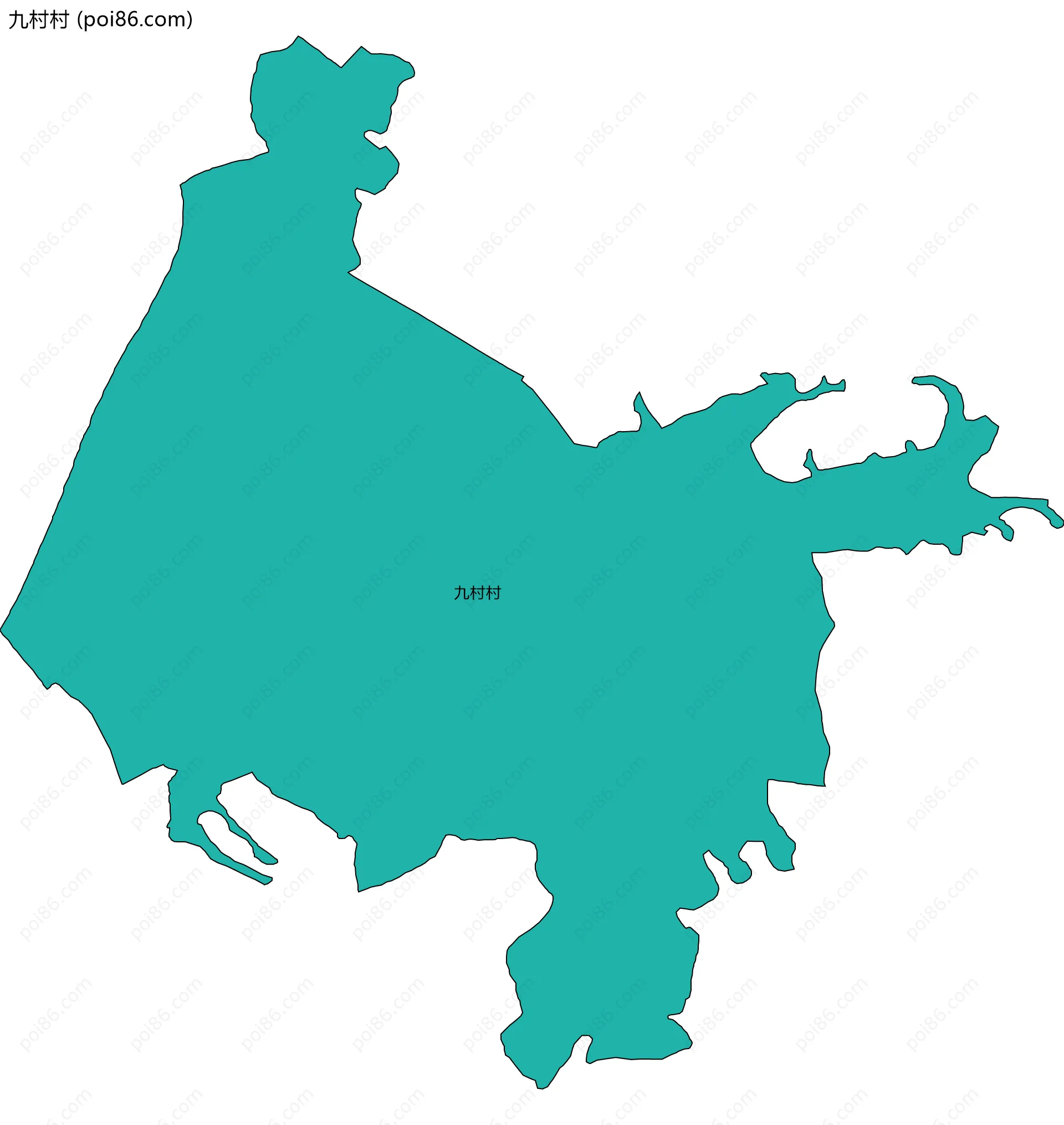 九村村边界地图