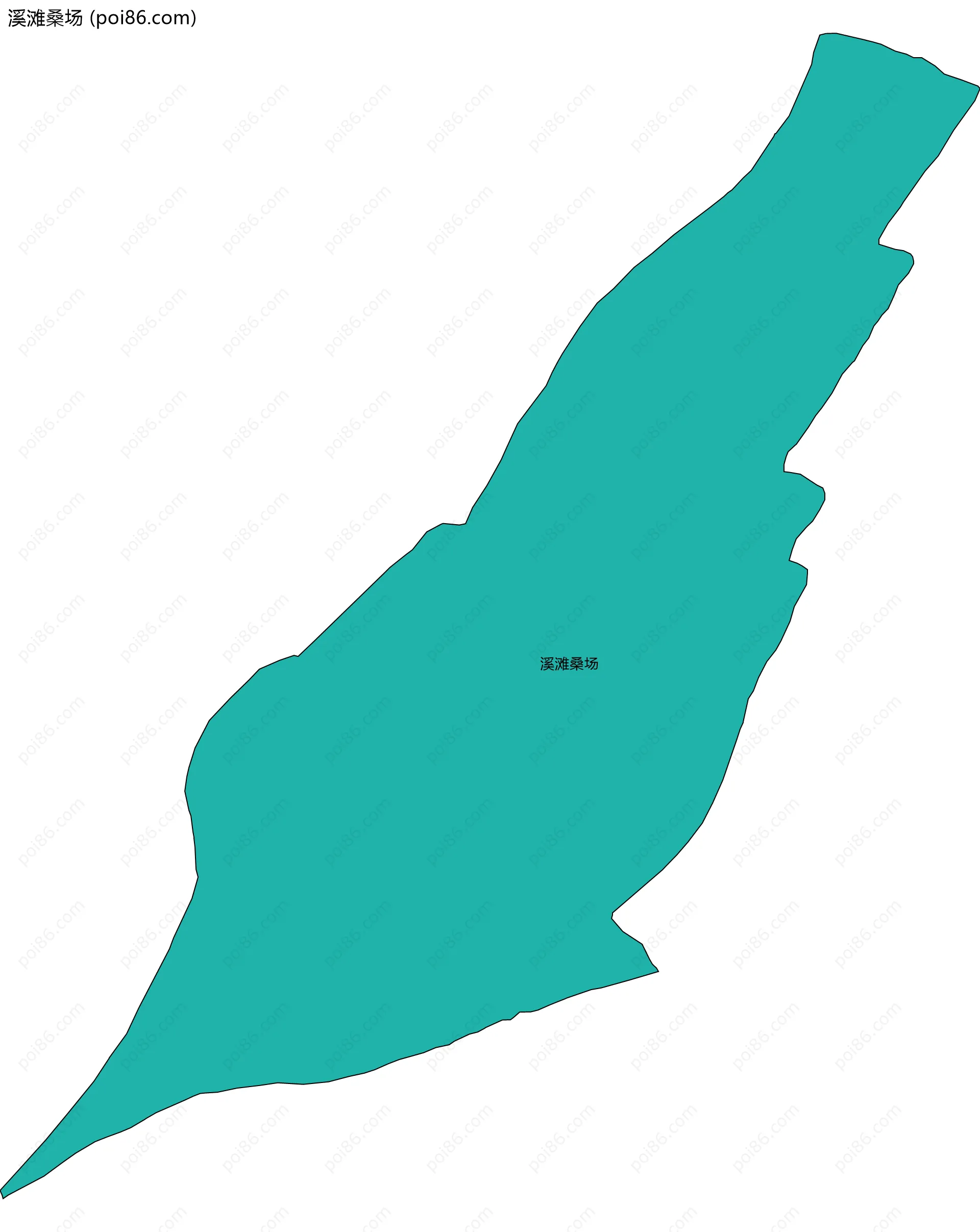 溪滩桑场边界地图