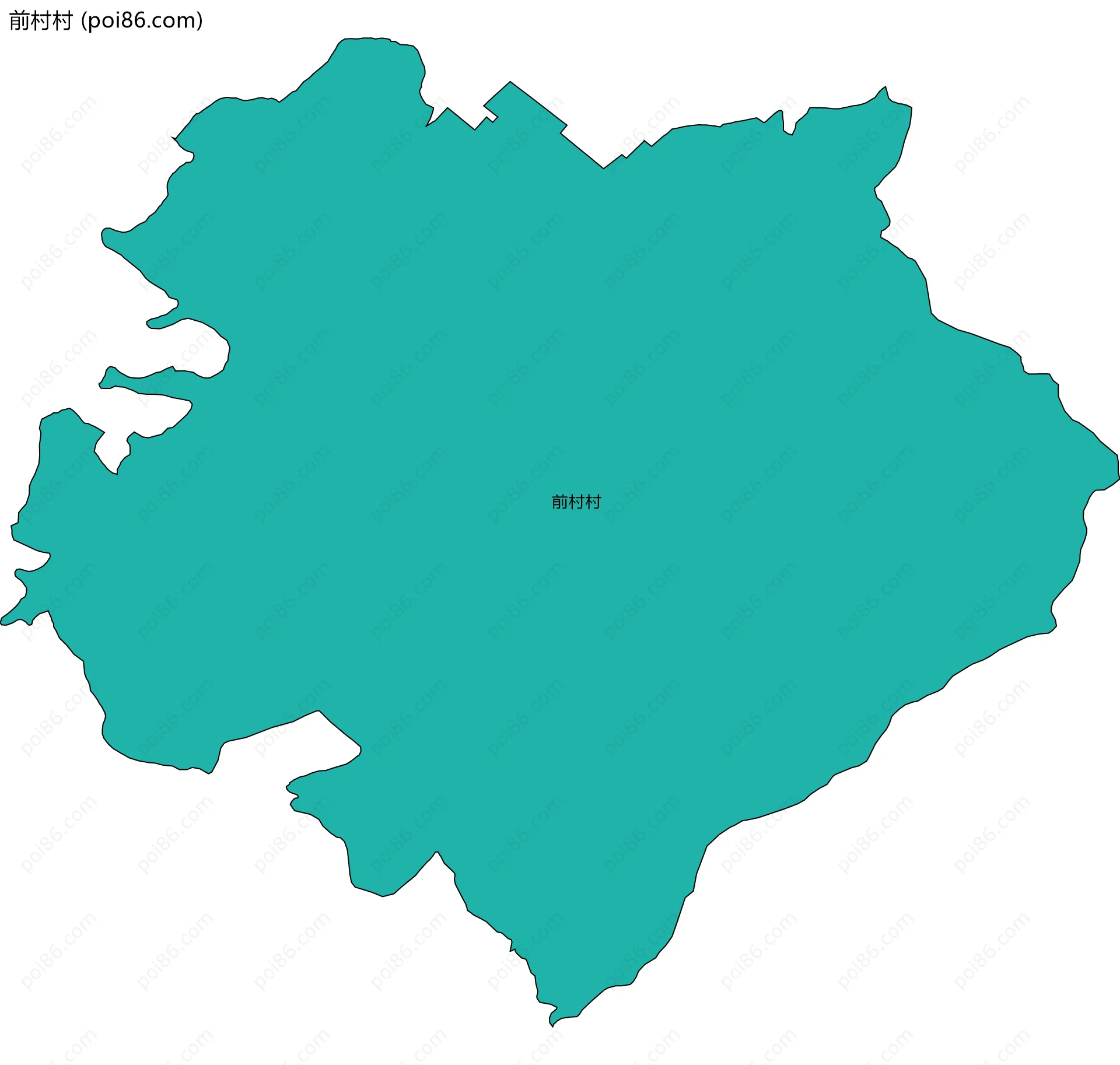 前村村边界地图