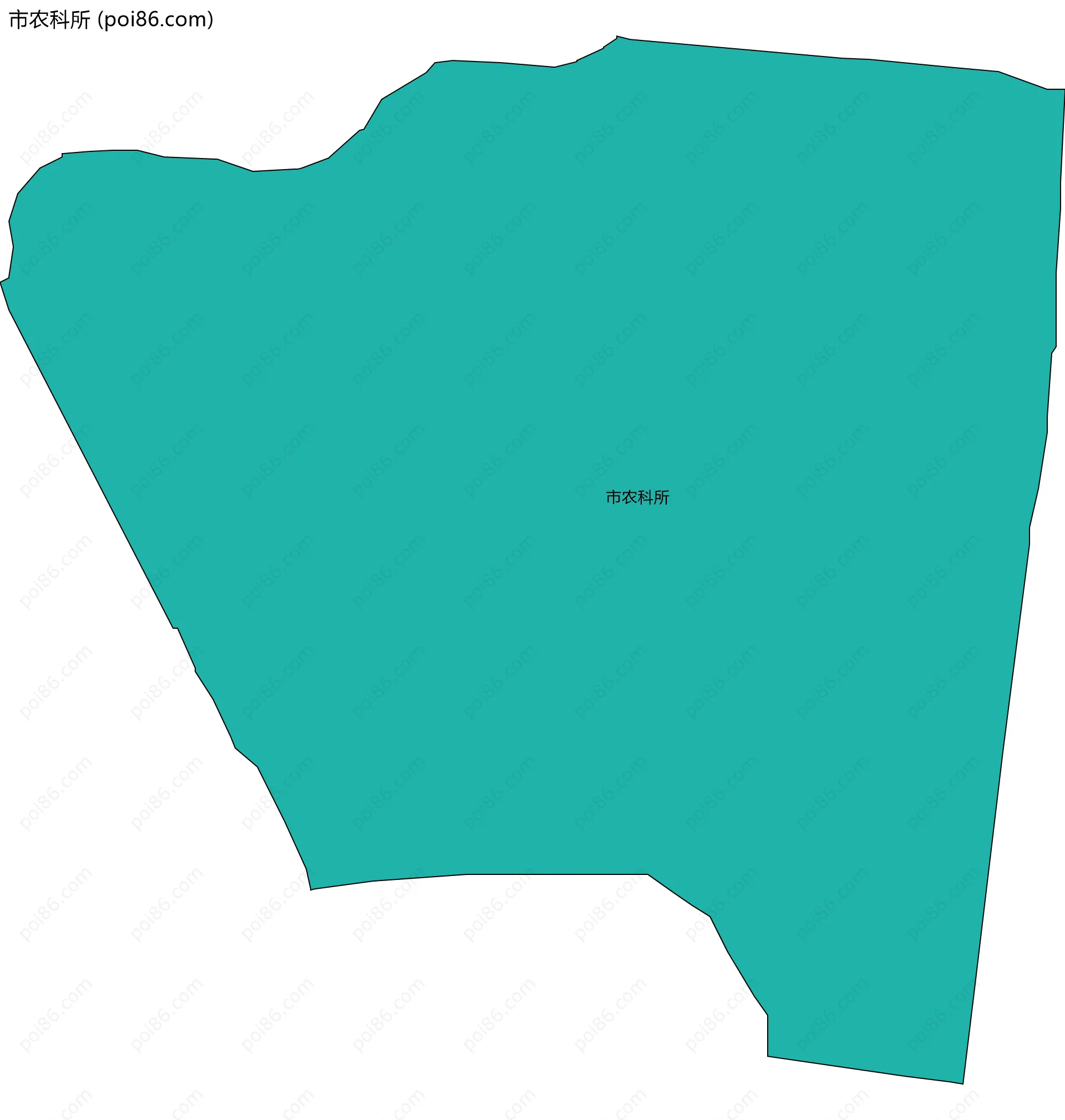 市农科所边界地图