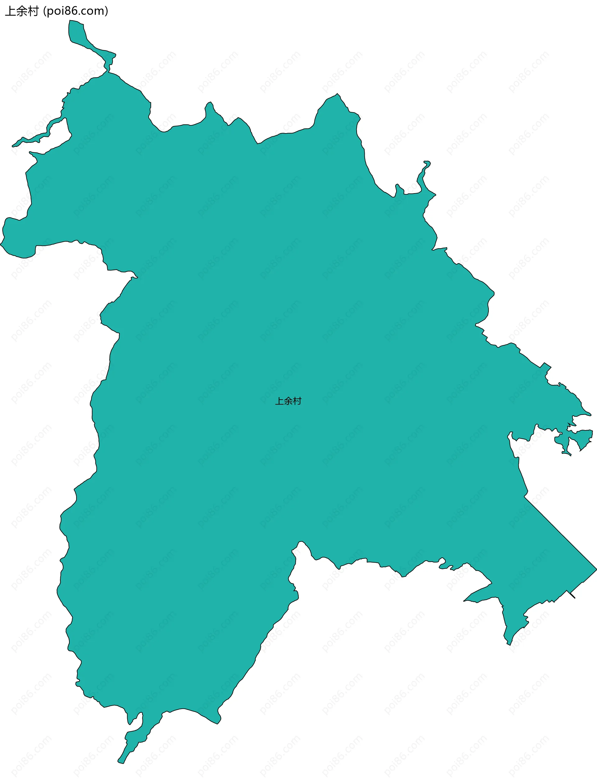 上余村边界地图