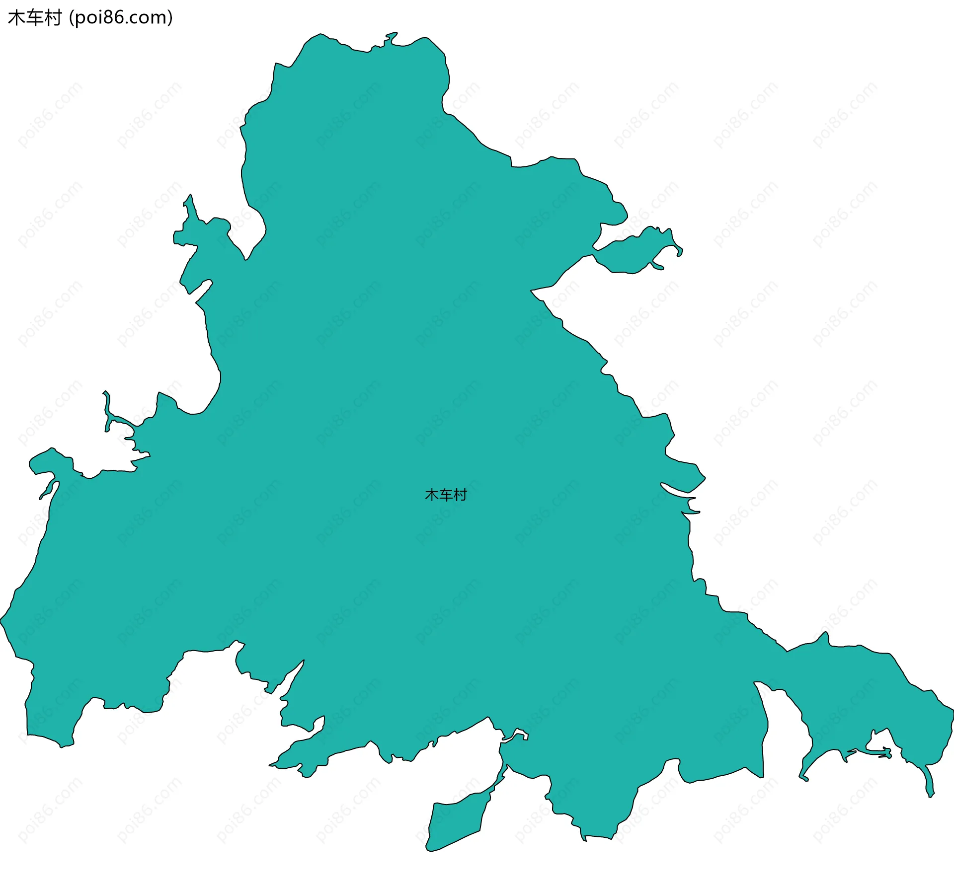 木车村边界地图