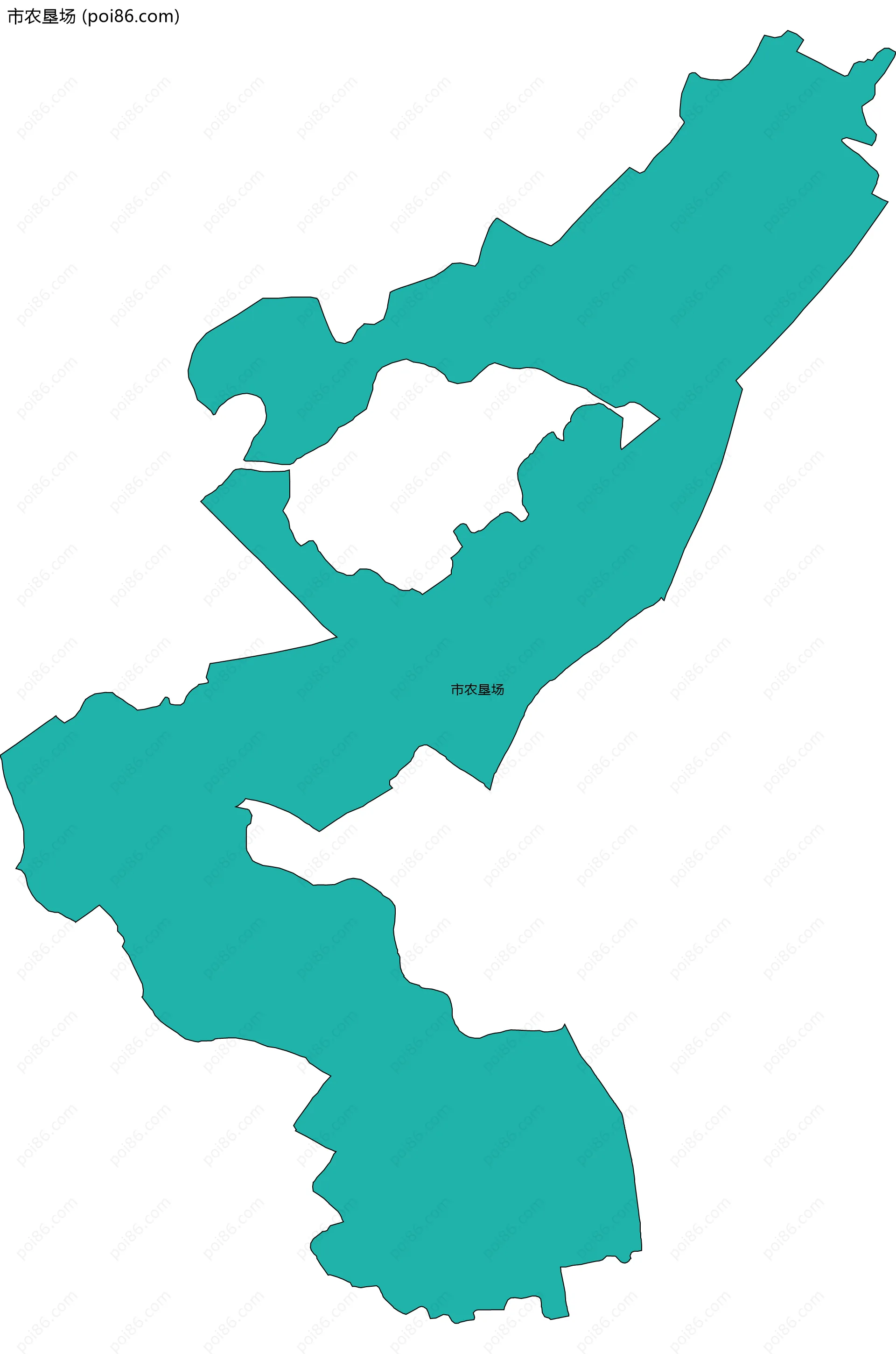 市农垦场边界地图