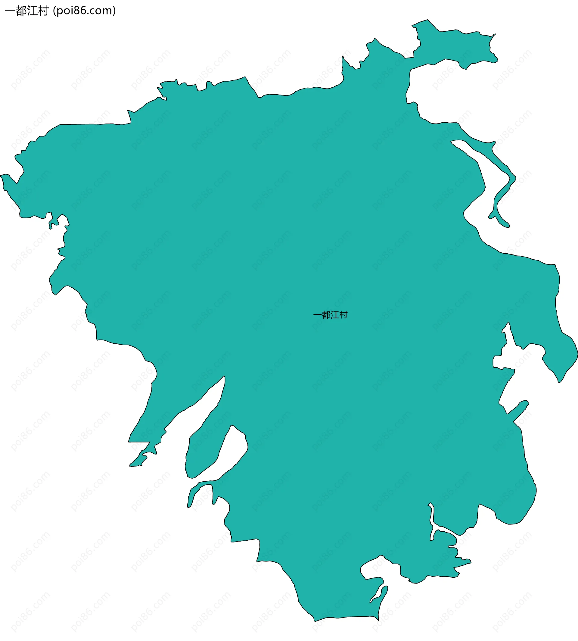 一都江村边界地图