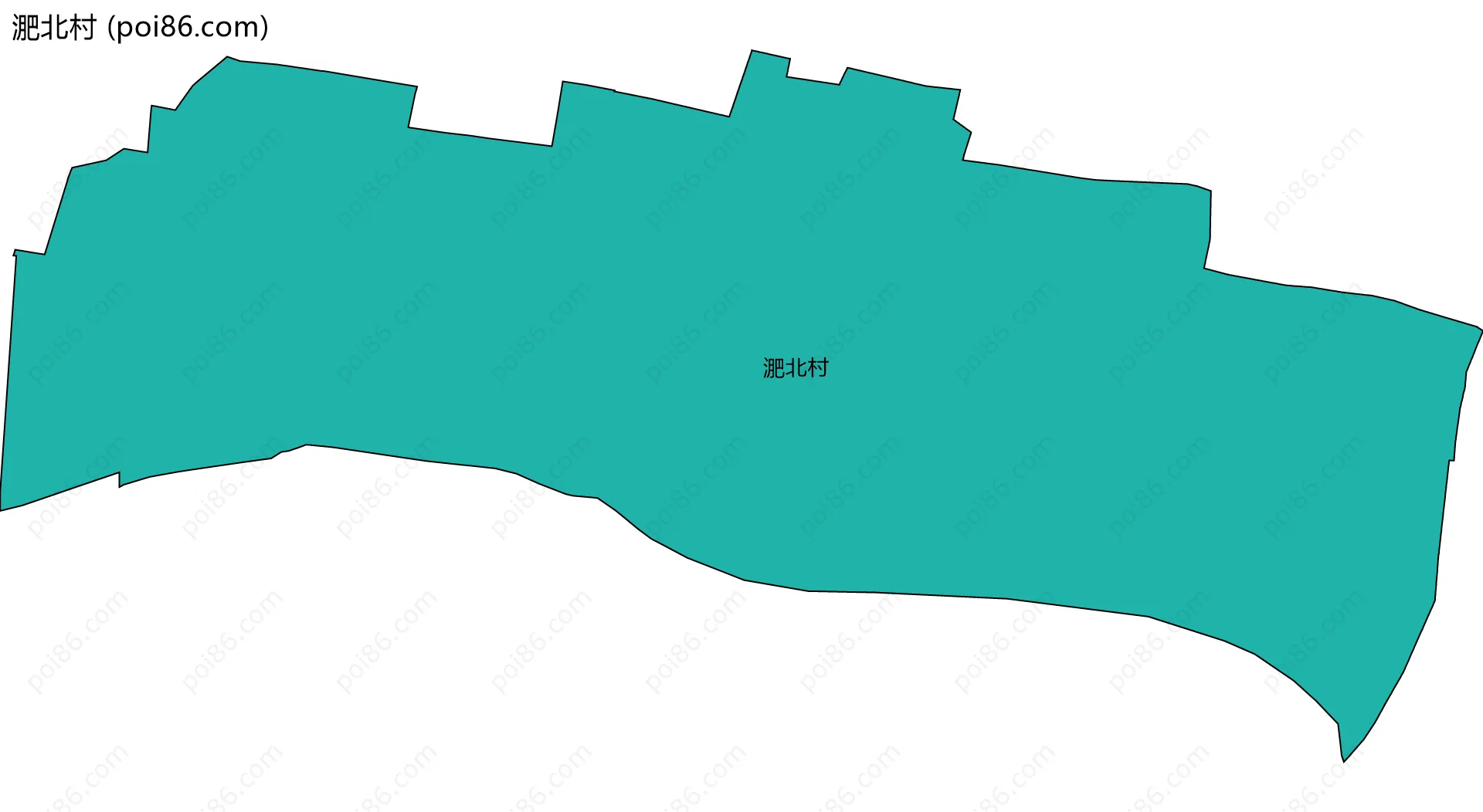 淝北村边界地图