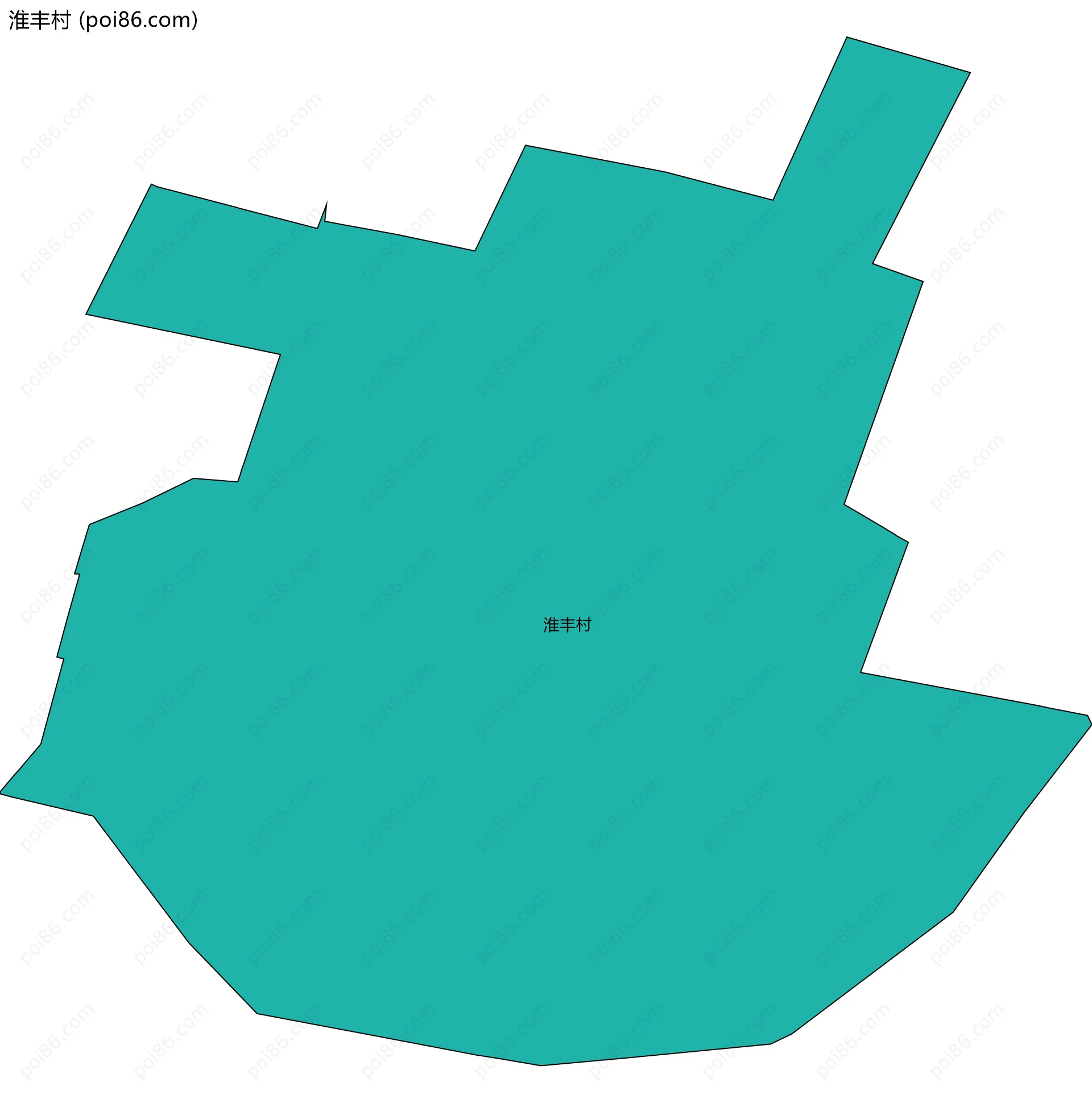 淮丰村边界地图