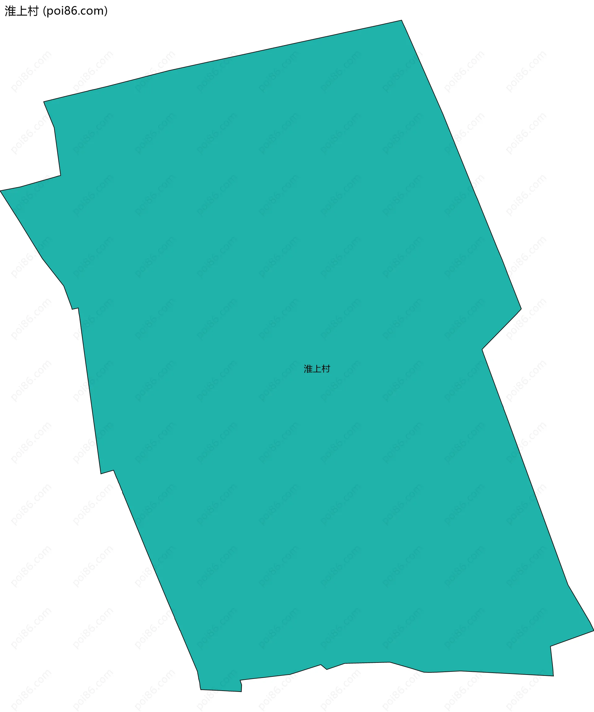 淮上村边界地图