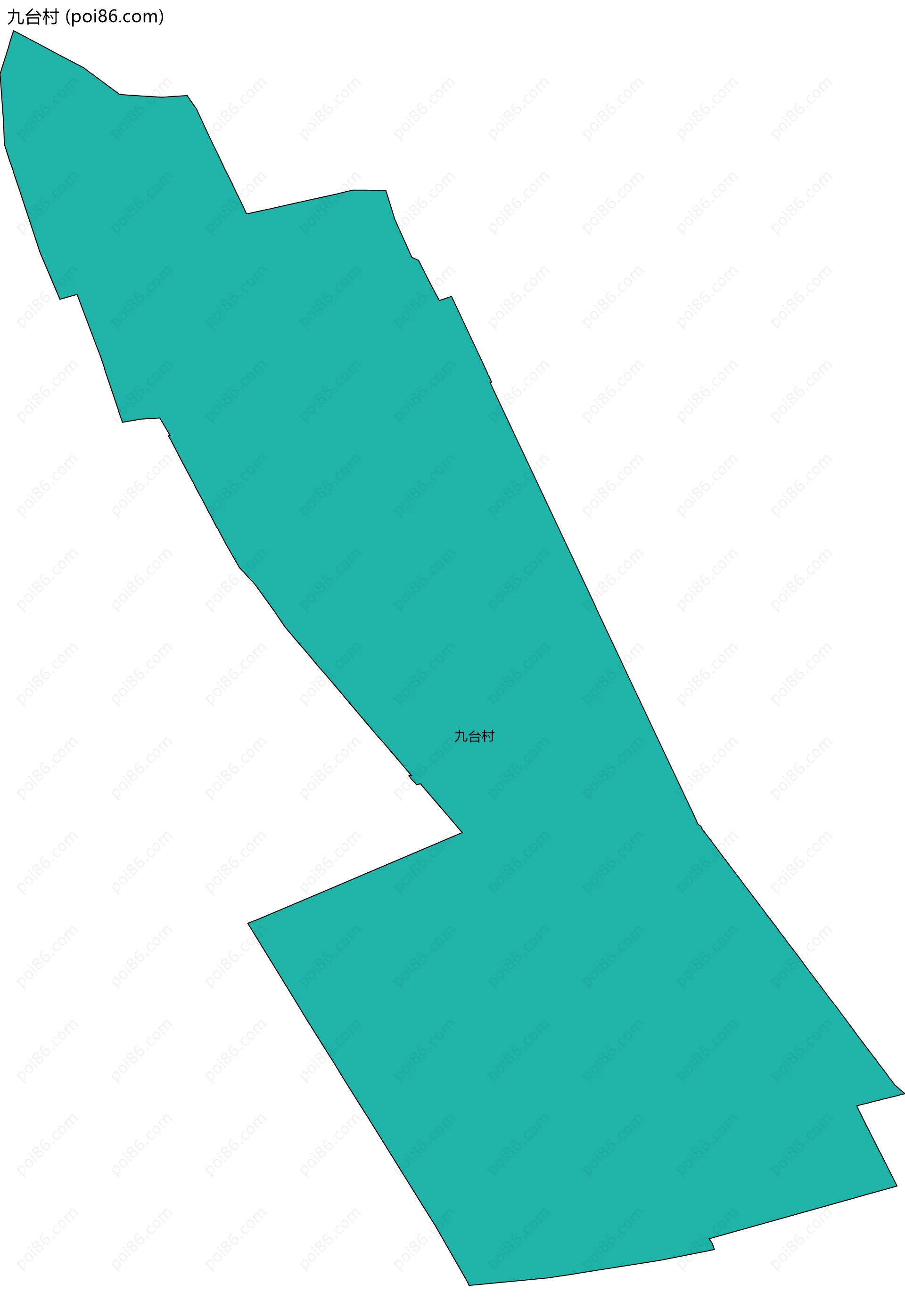 九台村边界地图