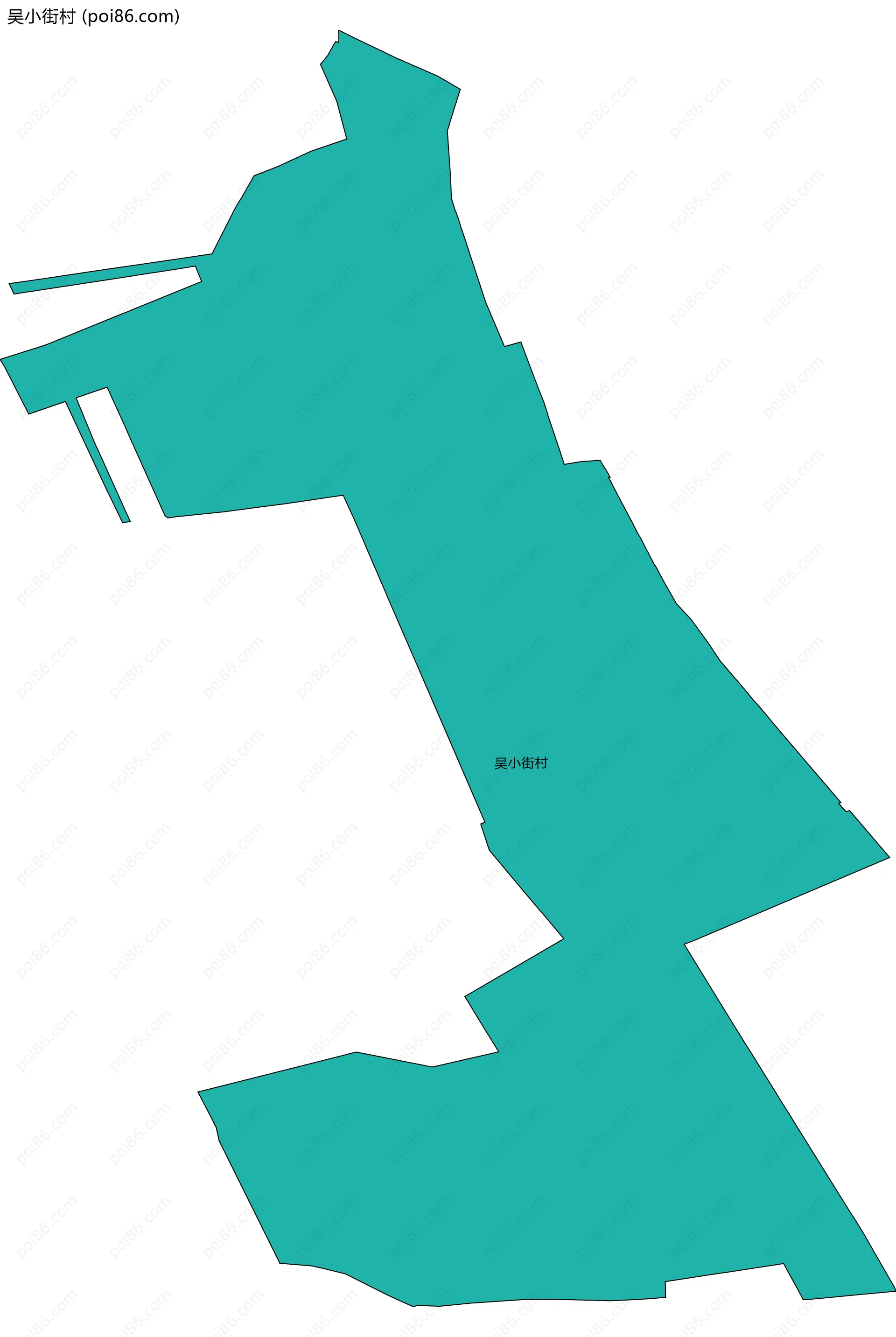 吴小街村边界地图