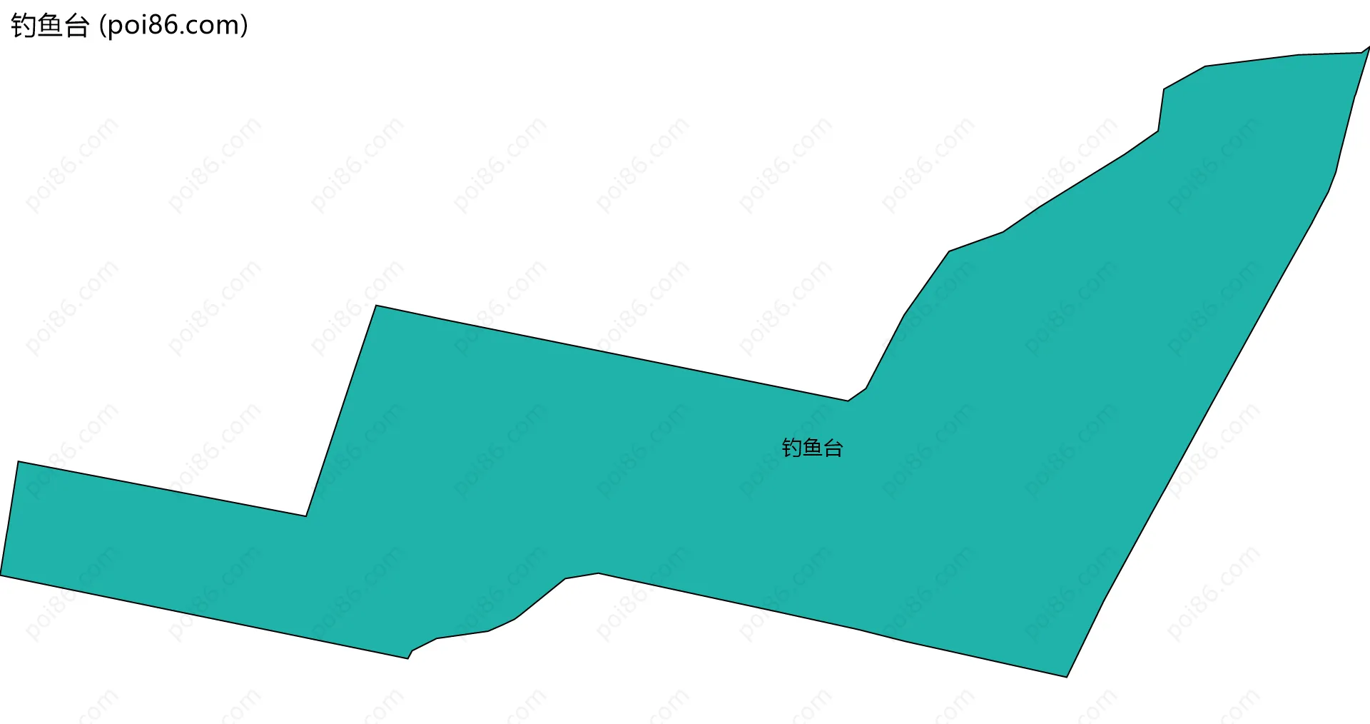 钓鱼台边界地图