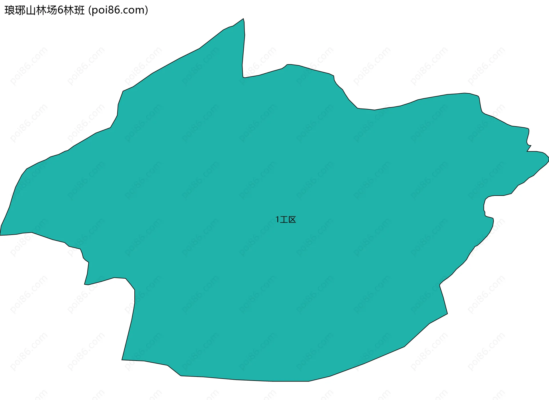 琅琊山林场6林班边界地图(五级行政区划)